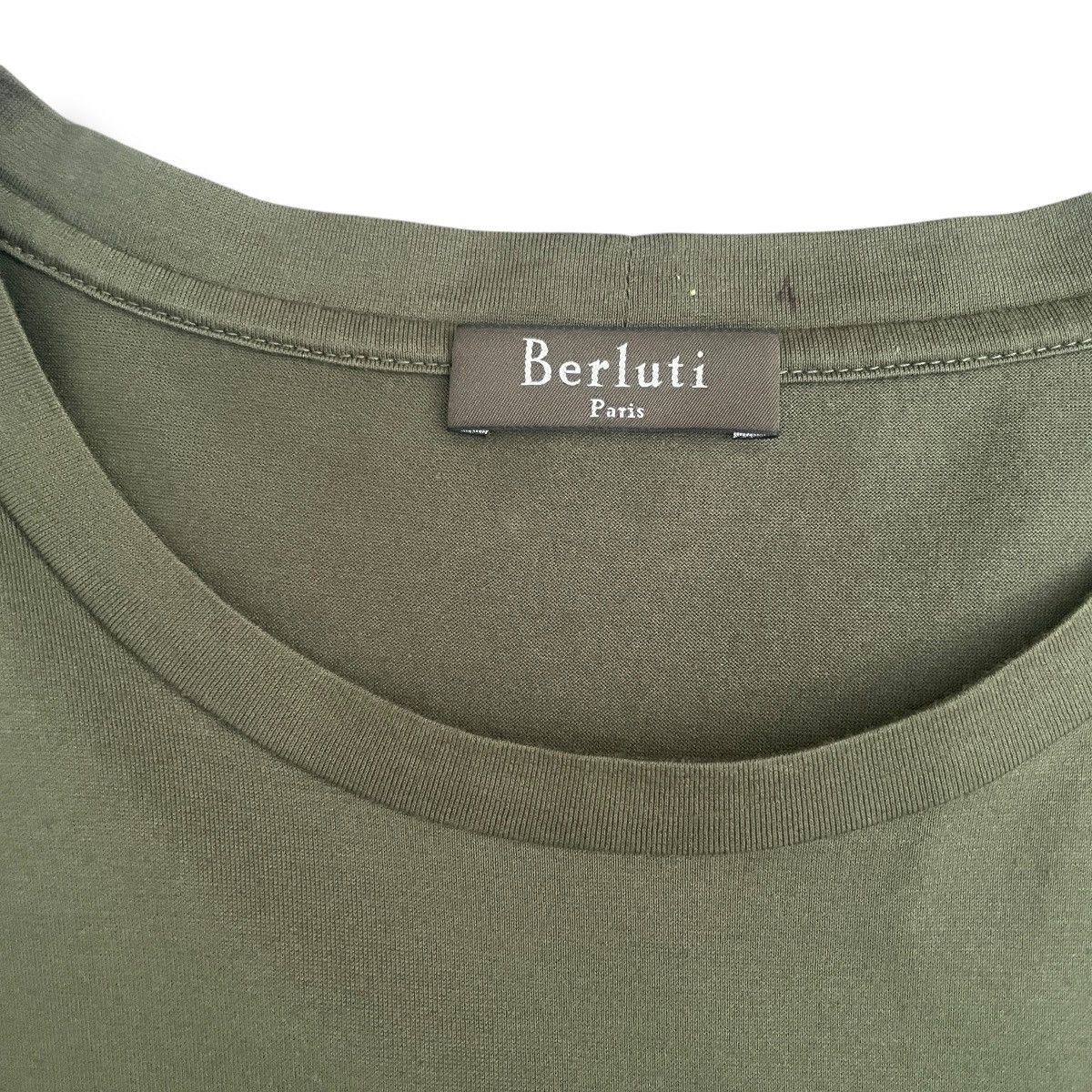 Berluti Berluti Calfskin Leather Pocket Olive Green Shirt Size US XXL / EU 58 / 5 - 3 Thumbnail