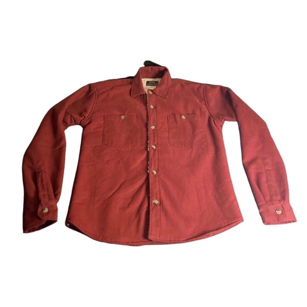 Nomad Nomad Flynn Sherpa Lined Jacket Oxblood Red Flannel Coat S Size US S / EU 44-46 / 1 - 2 Thumbnail
