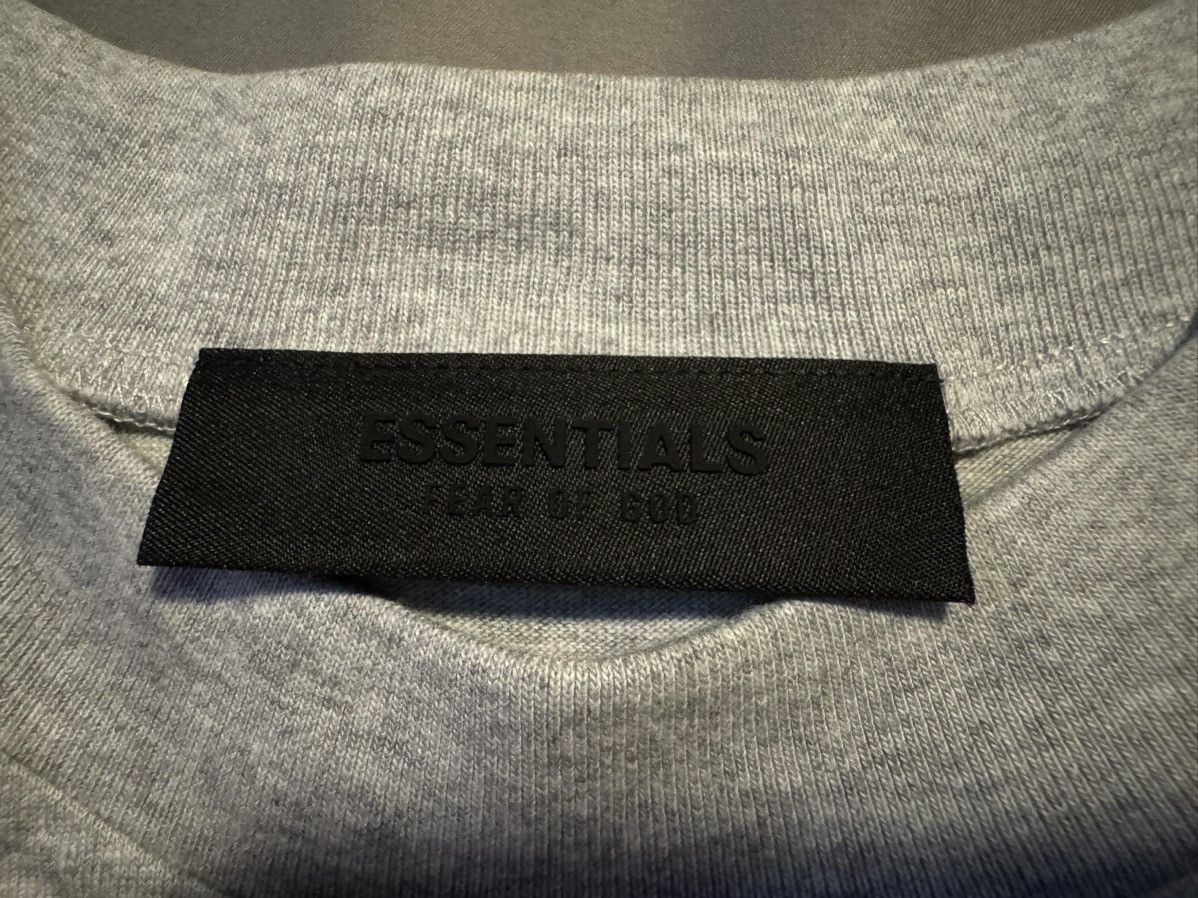 Essentials × Fear of God Essentials FOG Jersey Crewneck T-Shirt Light Heather Grey Size US S / EU 44-46 / 1 - 6 Thumbnail