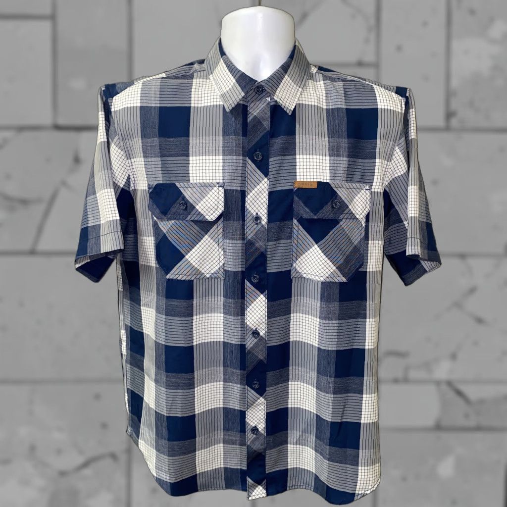 Orvis Orvis Shirt Mens Blue/White Checkered Short Sleeve Butron Front Size M Multicolor Button-Up Collared Button-Up Shirt Size US M / EU 48-50 / 2 - 1 Thumbnail