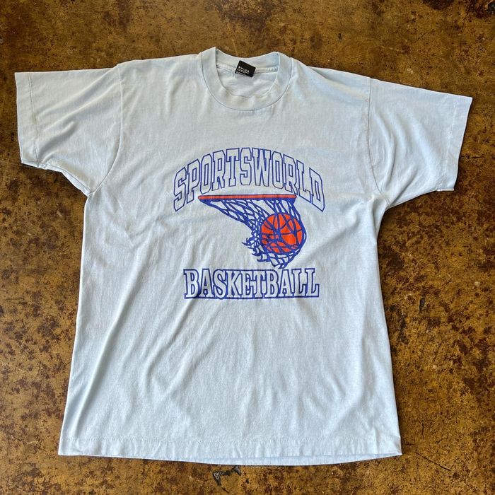 Vintage SPORTSWORLD BASKETBALL VINTAGE 90S TEE SHIRT | Grailed