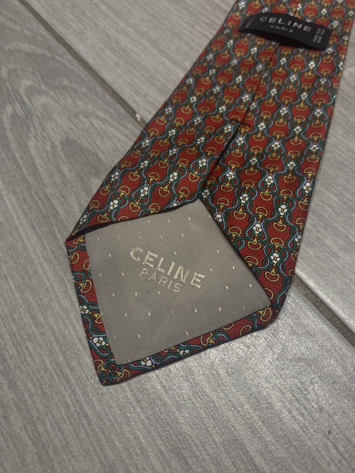Celine Vintage tie from Celine Paris gold monogram Size ONE SIZE - 3 Thumbnail