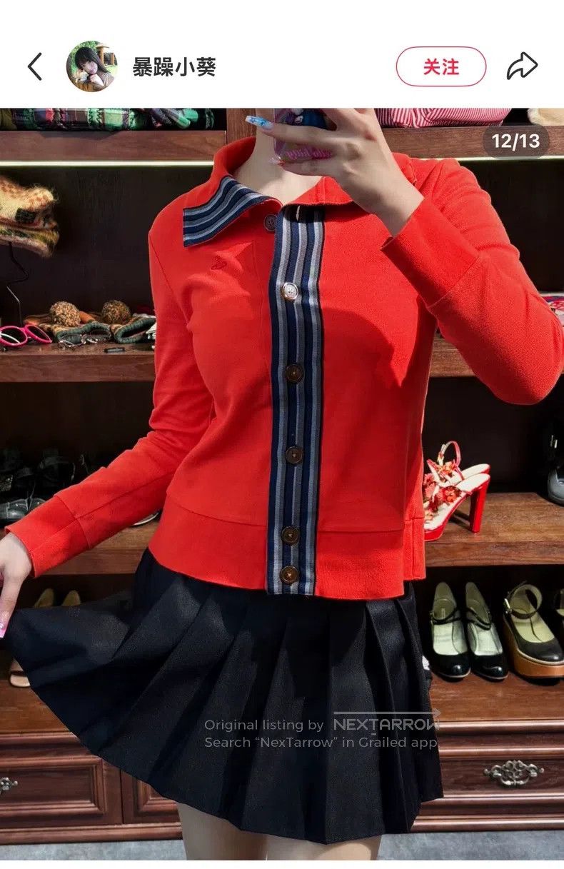 Vivienne Westwood Vivienne Westwood Long-sleeved sweater, tailored sweater, Size L / US 10 / IT 46 - 7 Thumbnail