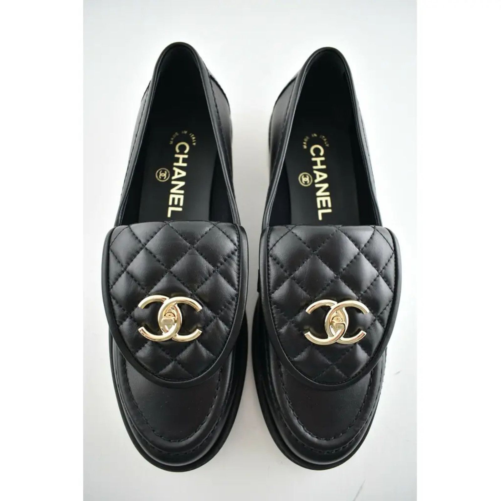 Chanel Chanel Turnlock Gold CC Logo Mule Slip On Flat Loafer 36 Size US 6 / IT 36 - 8 Thumbnail