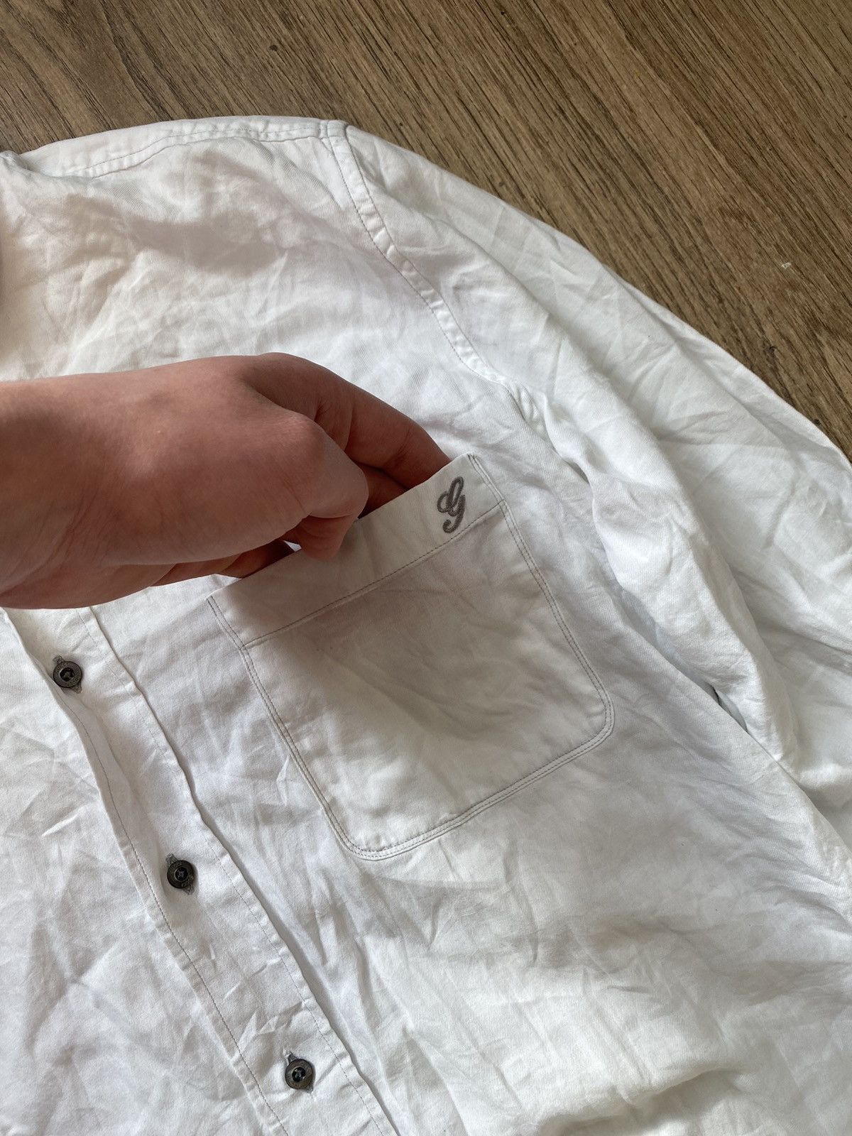 Gucci ⚡️QUICK SALE⚡️Gucci Grey pocket GG Button-up Shirt Size US S / EU 44-46 / 1 - 2 Thumbnail