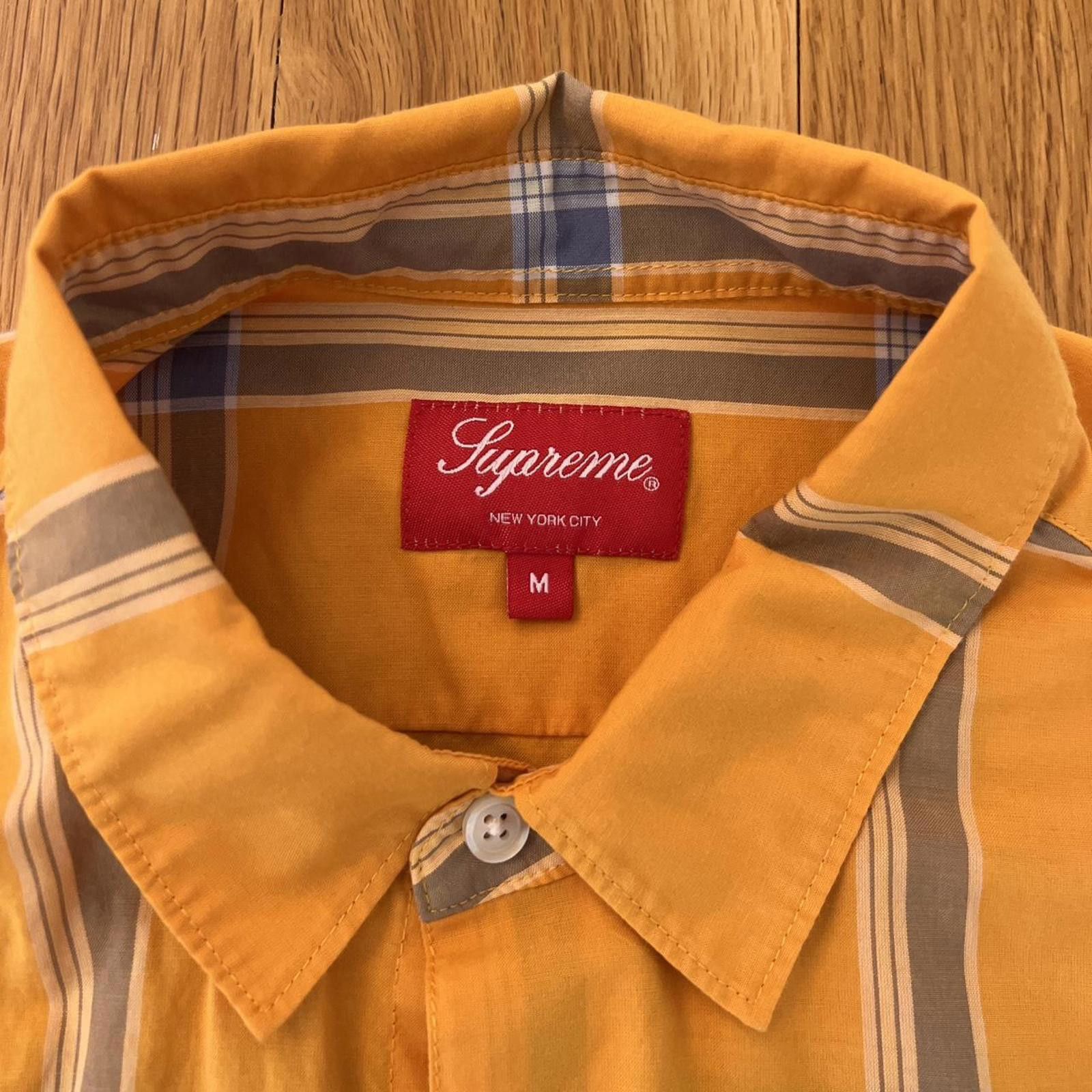 Supreme Supreme Yellow Plaid Shirt Size US M / EU 48-50 / 2 - 2 Thumbnail