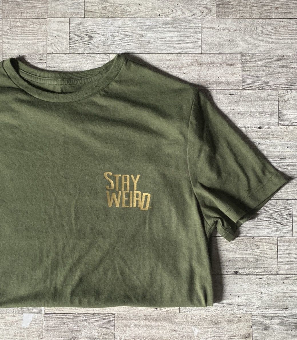 Other “Stay Weird”, Olive Green, Custom, Casual Crew Neck Tee Size US S / EU 44-46 / 1 - 13 Thumbnail