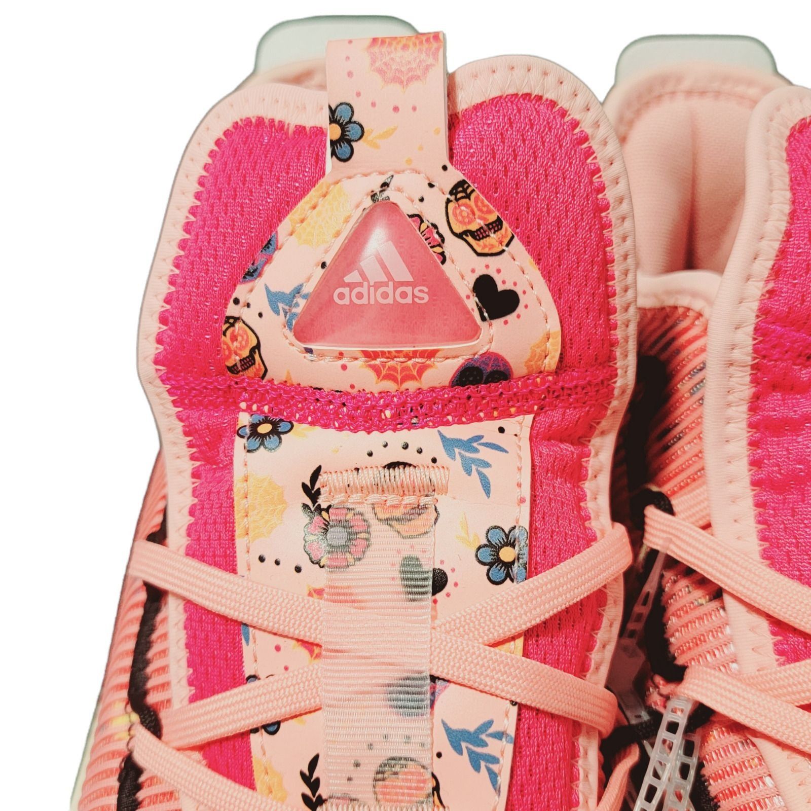 Adidas Adidas Mens Pink Pro Boost Low Day Of The Dead Lace Up Baske Size US 8.5 / EU 41-42 - 6 Thumbnail