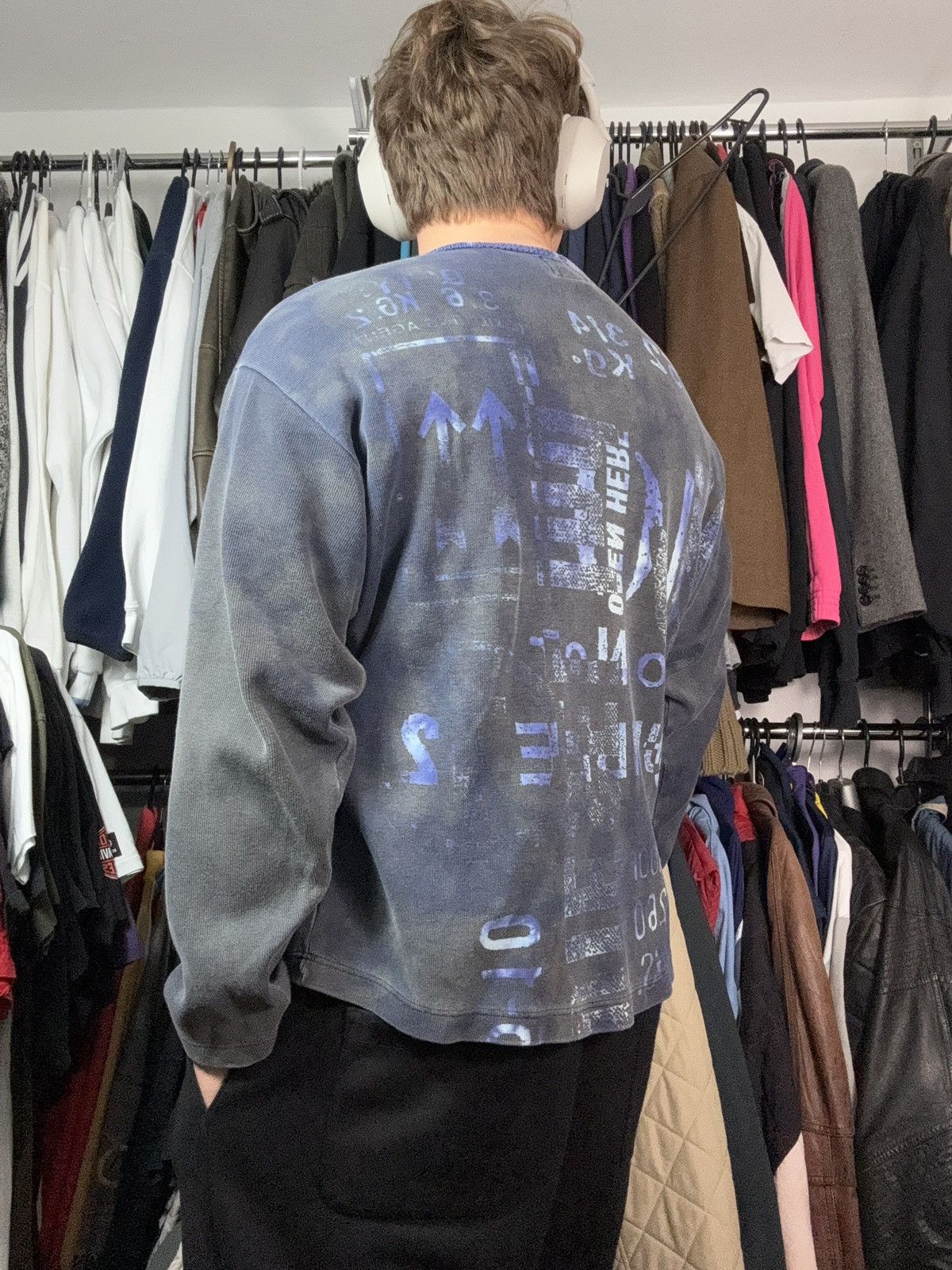 Diesel × Vintage DIESEL KNITTING CO. VINTAGE SWEATER ARCHIVE WASHED SWEATER Size US XL / EU 56 / 4 - 11 Thumbnail