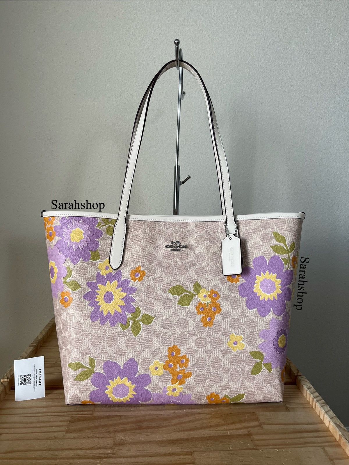 Coach Coach City Tote In Signature Floral Size ONE SIZE - 1 Thumbnail