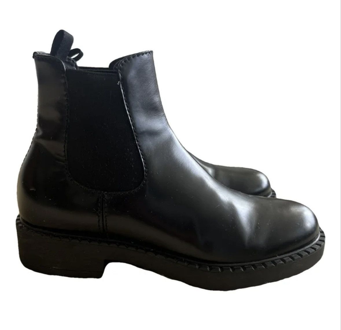 Prada Prada Brushed Leather Chelsea Boots Size US 10 / EU 43 - 1 Thumbnail