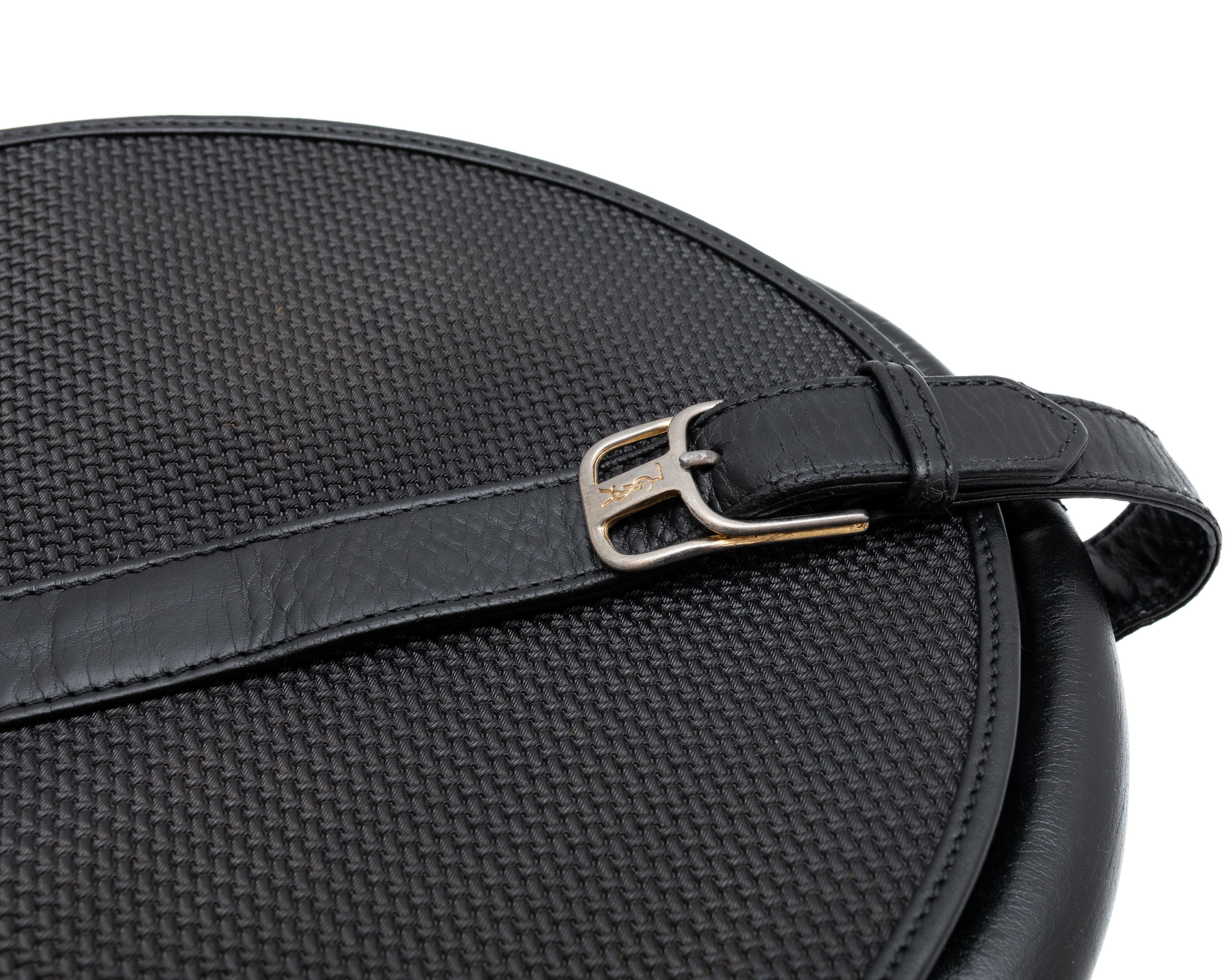 Yves Saint Laurent YVES SAINT LAURENT 80s Vintage Canvas Leather Shoulder Bag Size ONE SIZE - 6 Thumbnail