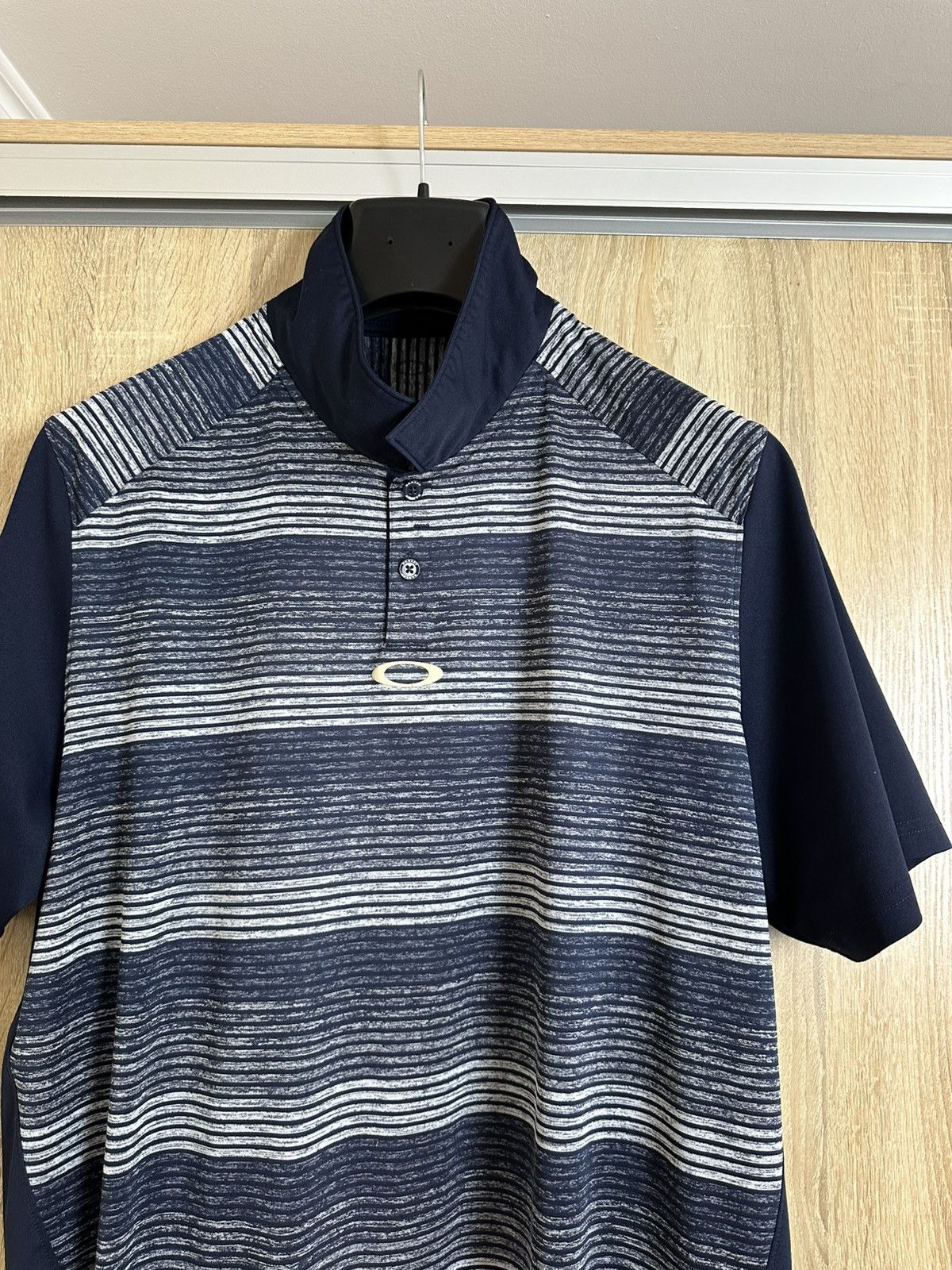 Oakley 🔥 Oakley Vintage Logo Striped Polo T Shirt Jersey Size US XL / EU 56 / 4 - 2 Thumbnail