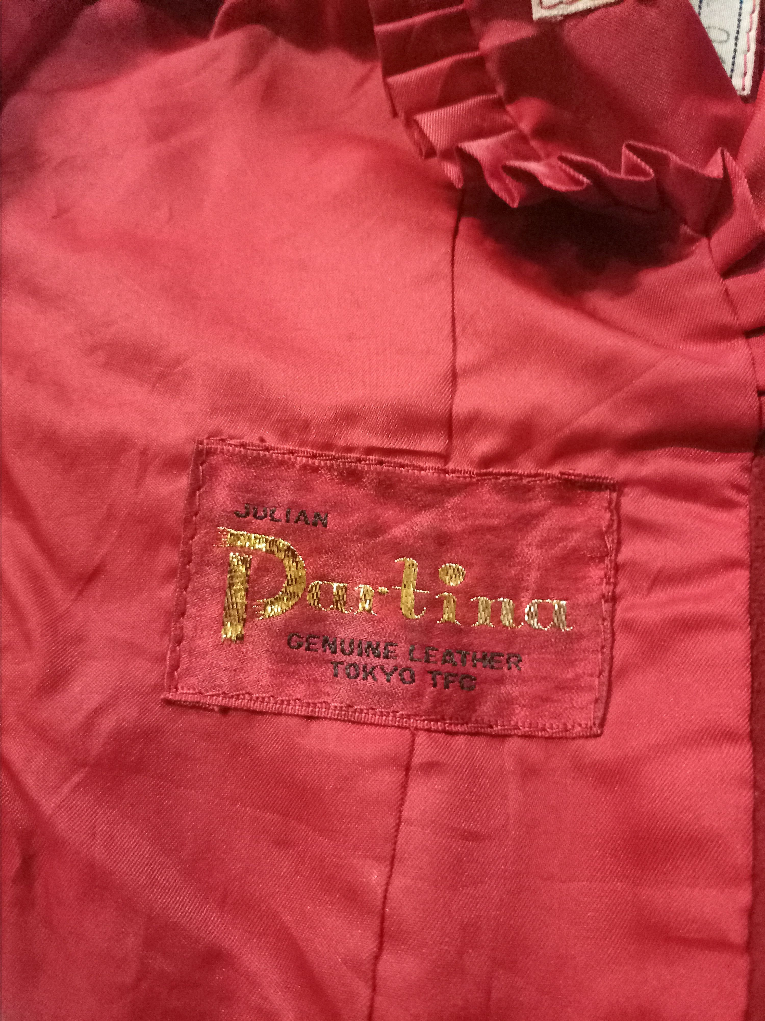 Genuine Leather × Japanese Brand VINTAGE 🔥 PARTINA LEATHER LONG COAT Size XS / US 0-2 / IT 36-38 - 7 Thumbnail