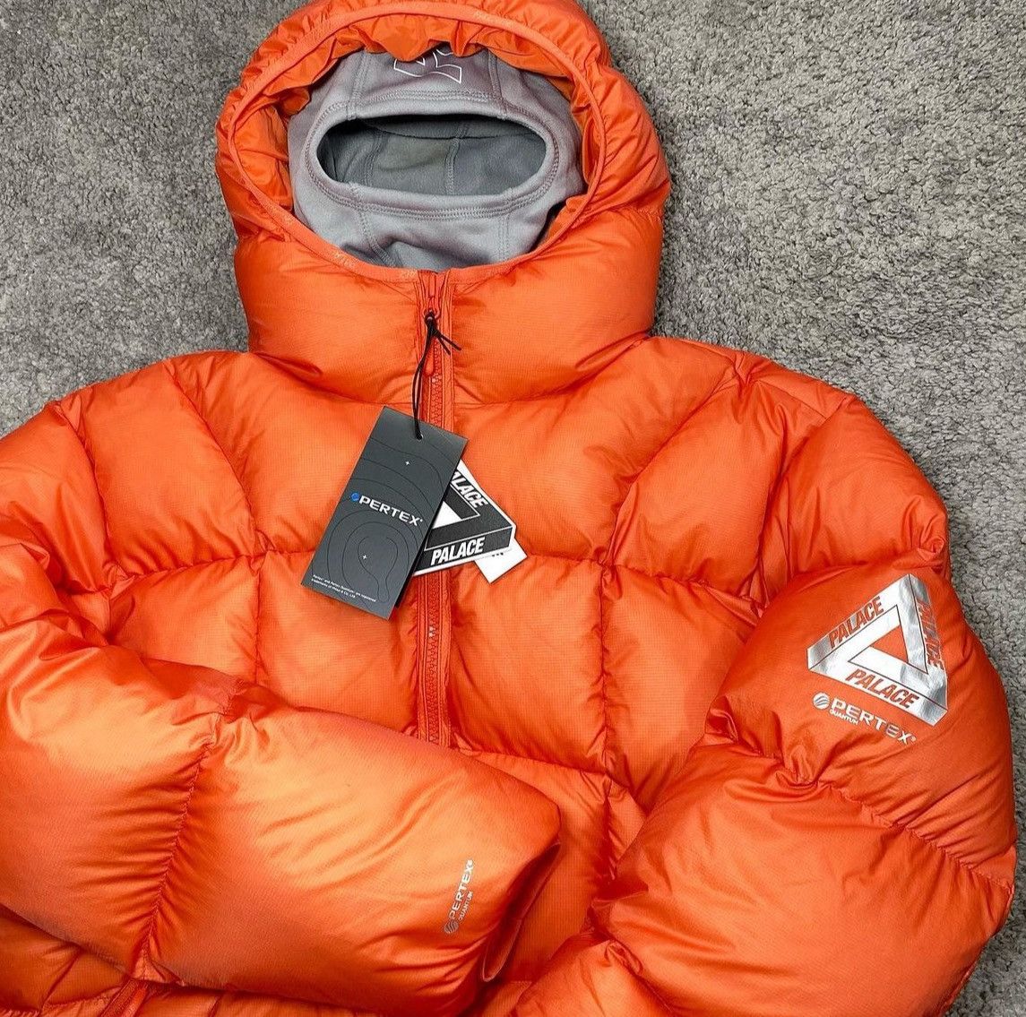 Palace Palace Pertex Frost Balaclava Puffa Orange Grailed