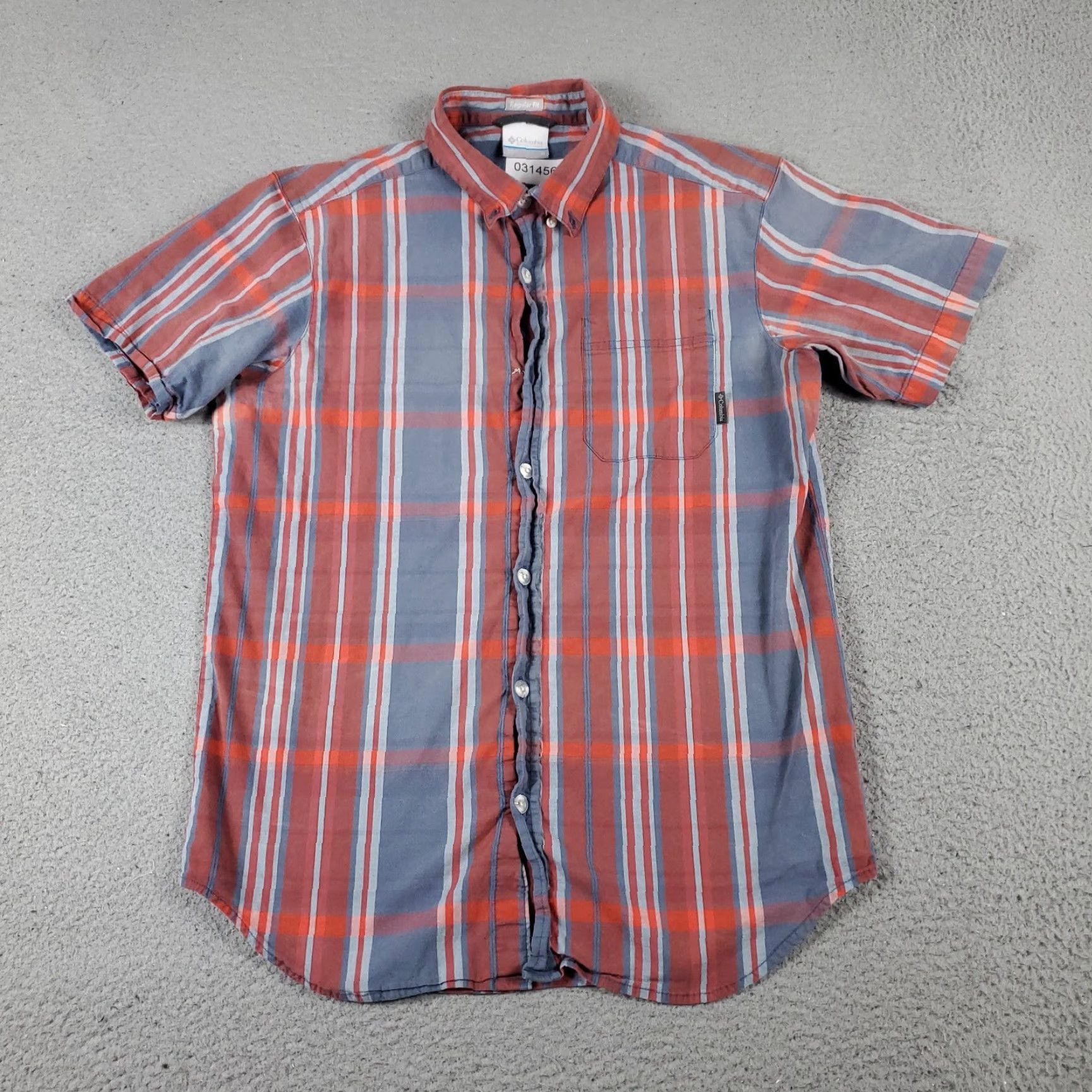 Vintage Columbia Shirt Mens Size Medium Gray Red Plaid Button Up Short Sleeve Size US M / EU 48-50 / 2 - 3 Thumbnail