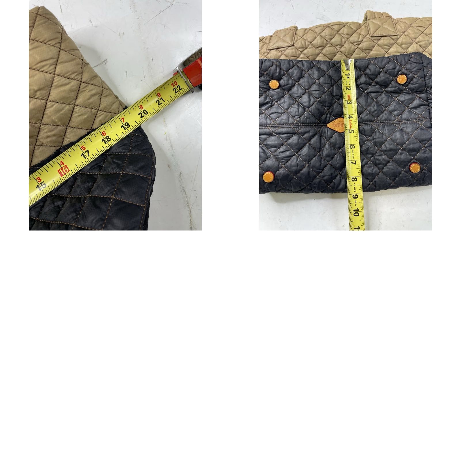 MZ Wallace MZ Wallace Sutton Medium Crossbody Tote Nylon Bag Black Mushroom Multicolor Nylon Women Crossbody Medium MZ Sutton bag Size ONE SIZE - 8 Thumbnail