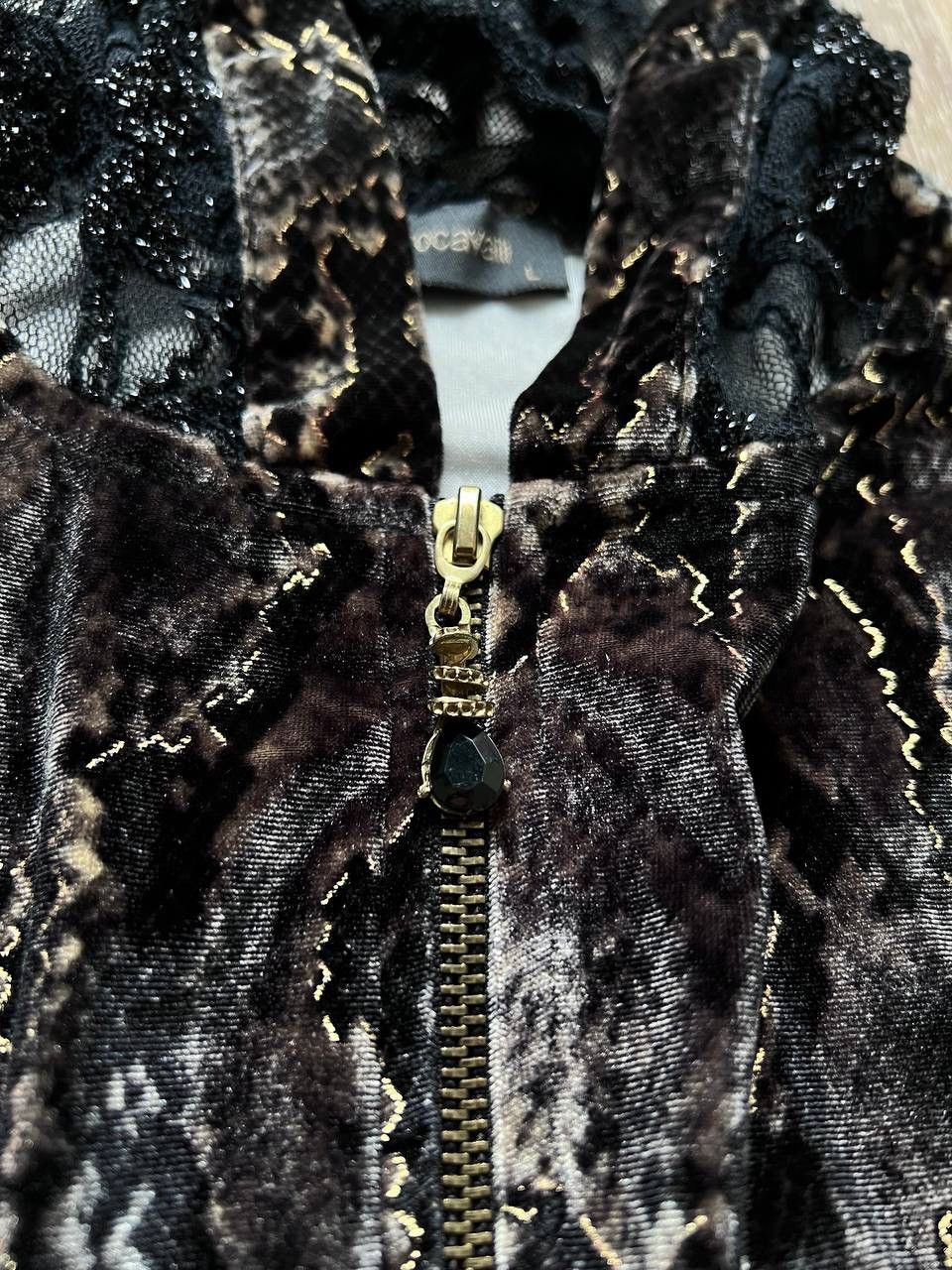 Just Cavalli Just Cavalli crop hoodie mesh hood Size L / US 10 / IT 46 - 3 Thumbnail