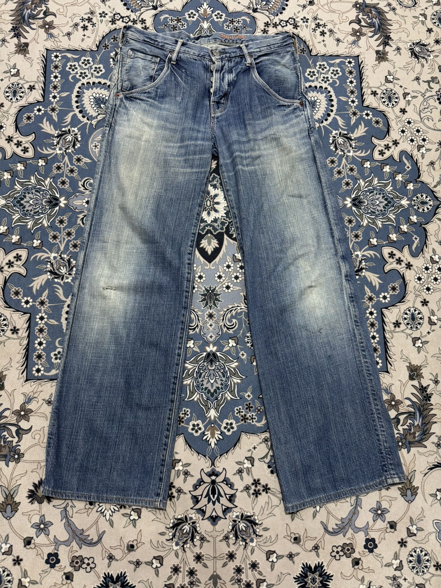 Japanese Brand × OMNIGOD × Vintage Vintage Omnigod Selvedge Distressed Jeans Real Mccoy Size US 30 / EU 46 - 1 Thumbnail