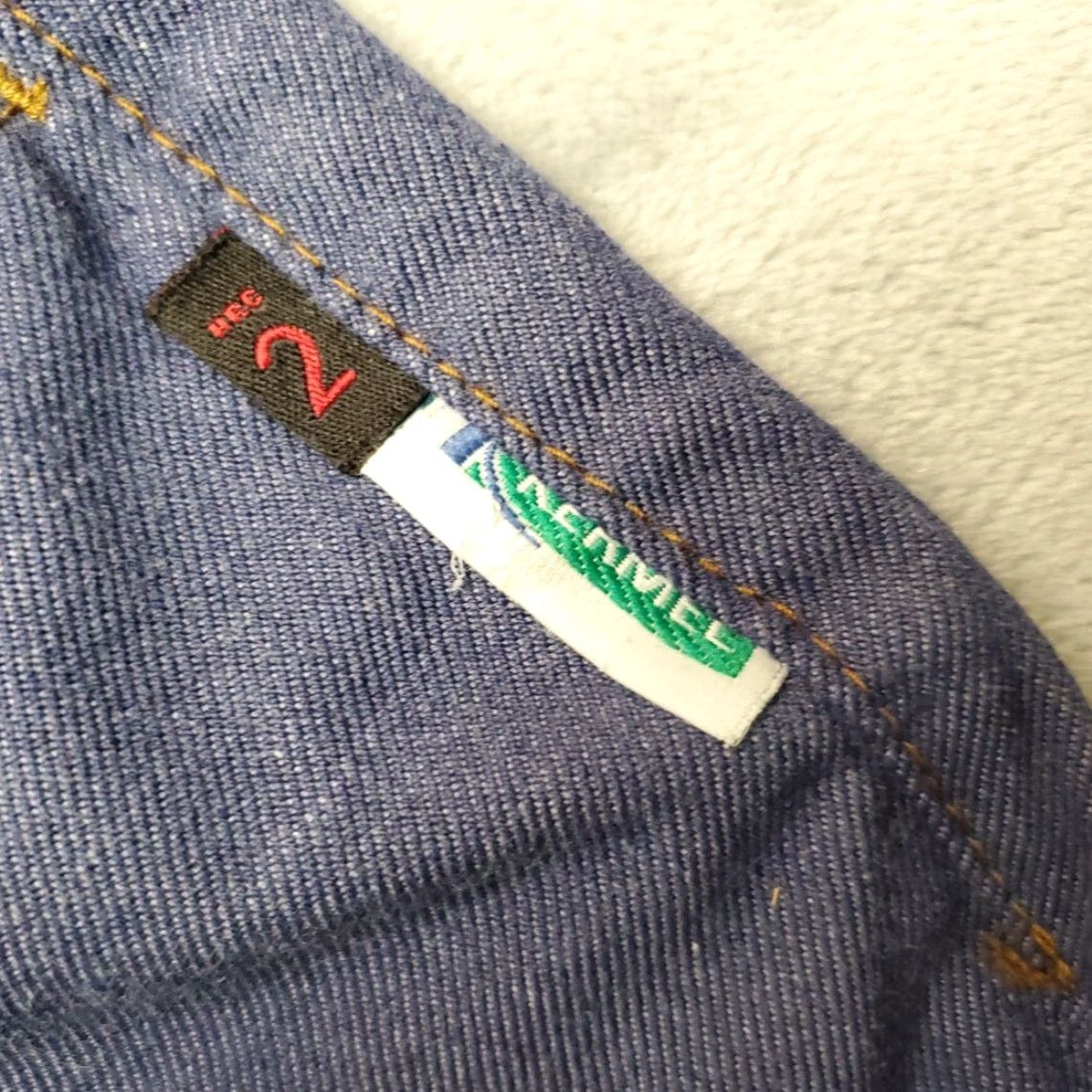 Denime VINTAGE Tough Duck FR Jeans Mens 36x36 Blue Denim Fire Flame Resistant Cargo Jeans Mens 36 Blue Denim 90s Mens Size US 36 / EU 52 - 5 Thumbnail