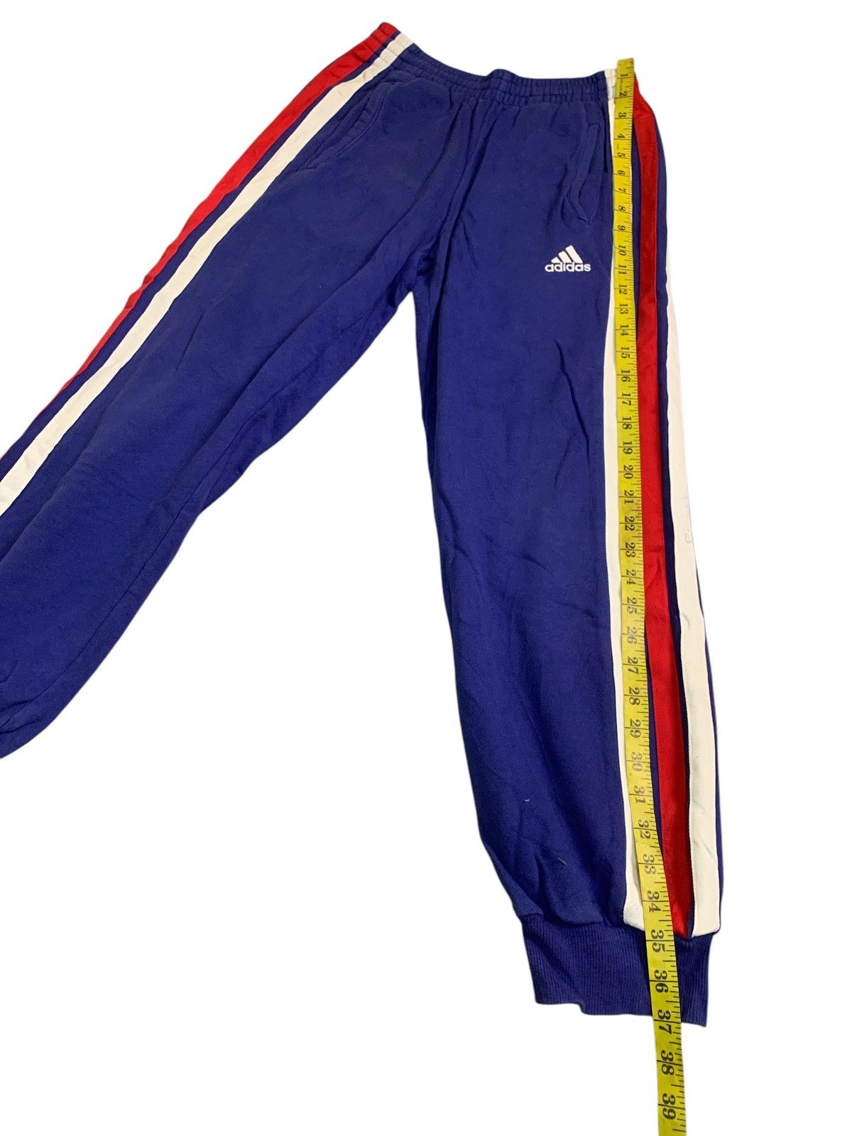 Adidas × Vintage Rare Design Vintage Adidas France Stripe Jogger Pants Size US 26 / EU 42 - 12 Thumbnail