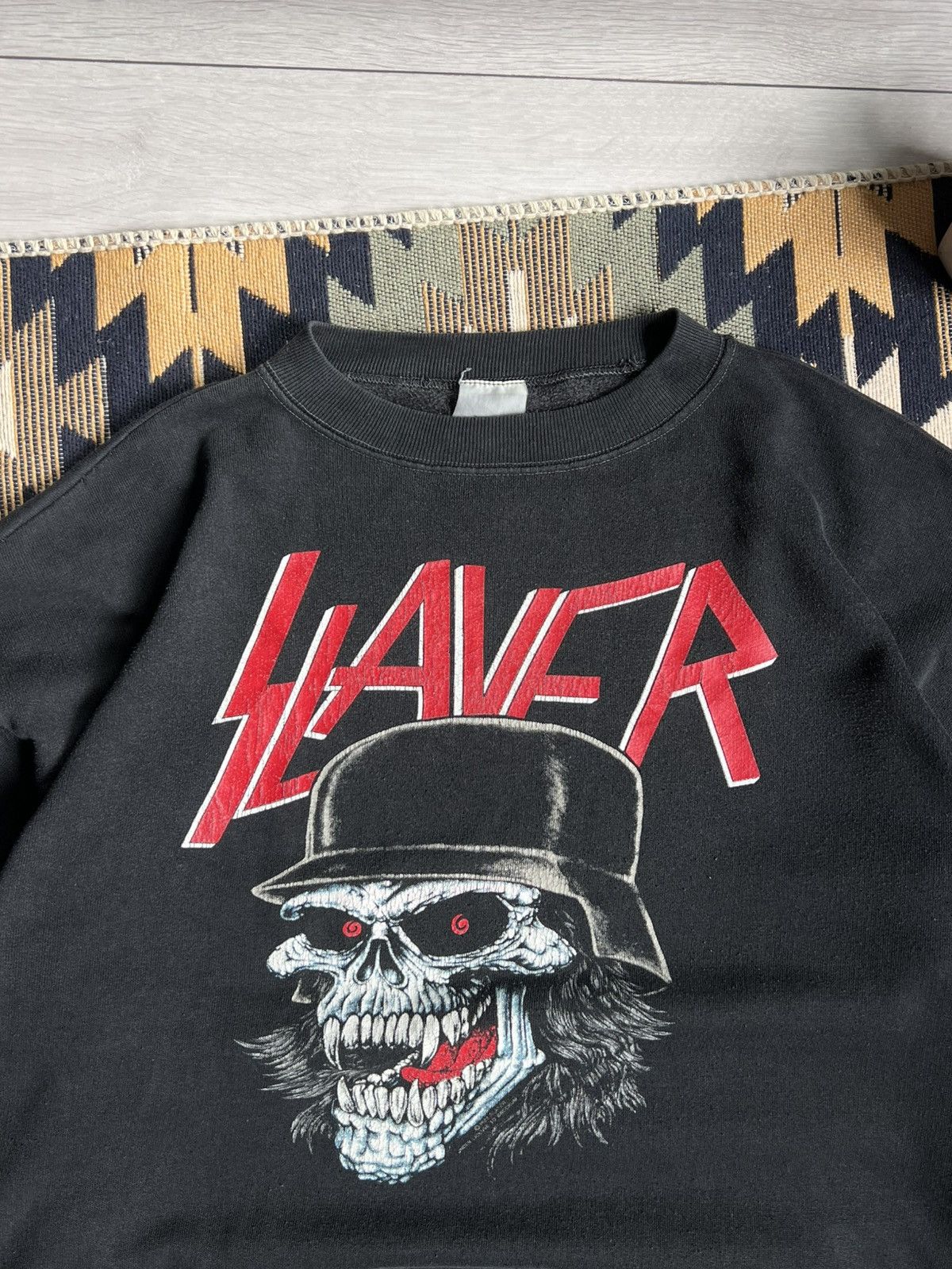 Slayer Vintage Slayer 1984 Slaytanic Wehrmacht Sweatshirt Size US L / EU 52-54 / 3 - 5 Thumbnail