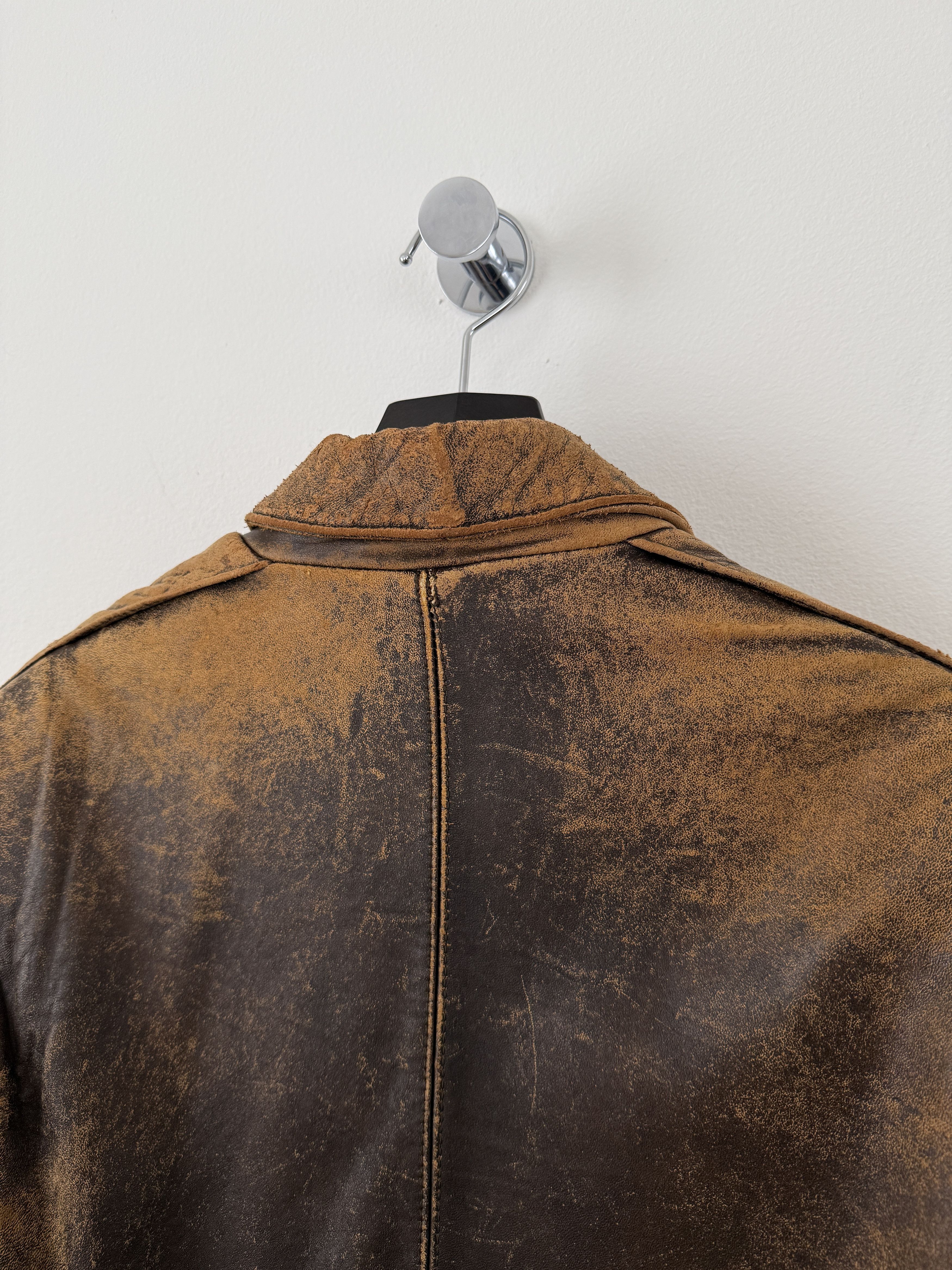 Vintage Leather Bomber Jacket Size US M / EU 48-50 / 2 - 17 Thumbnail