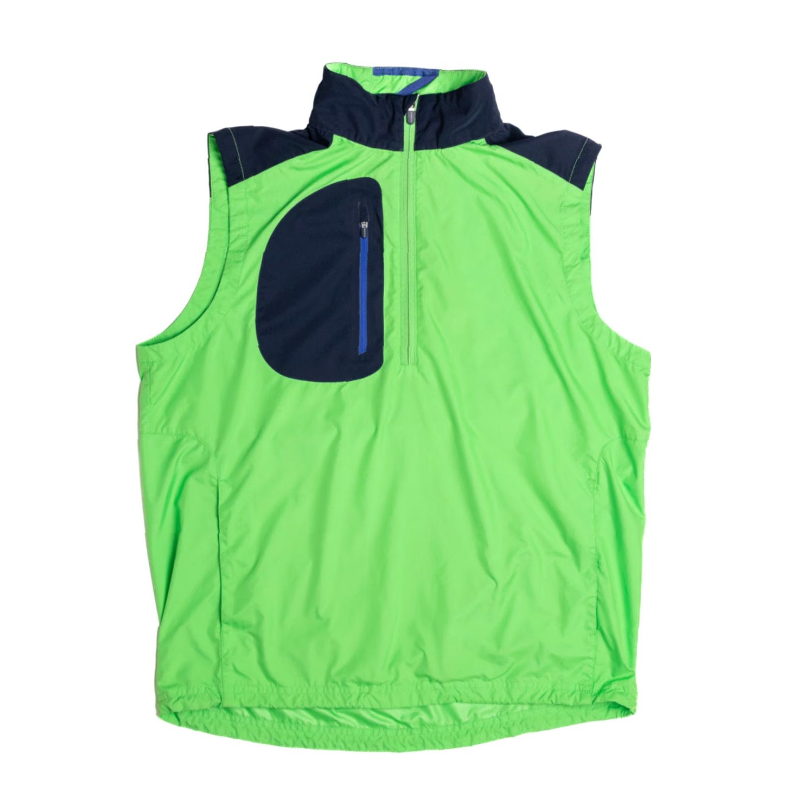 Vintage VINTAGE Zero Restriction Vest Medium Green & Black Windbreaker Sleeveless - Polyester - Regular - Chest 23” Length 28” - Men/Mens Size US M / EU 48-50 / 2 - 2 Thumbnail