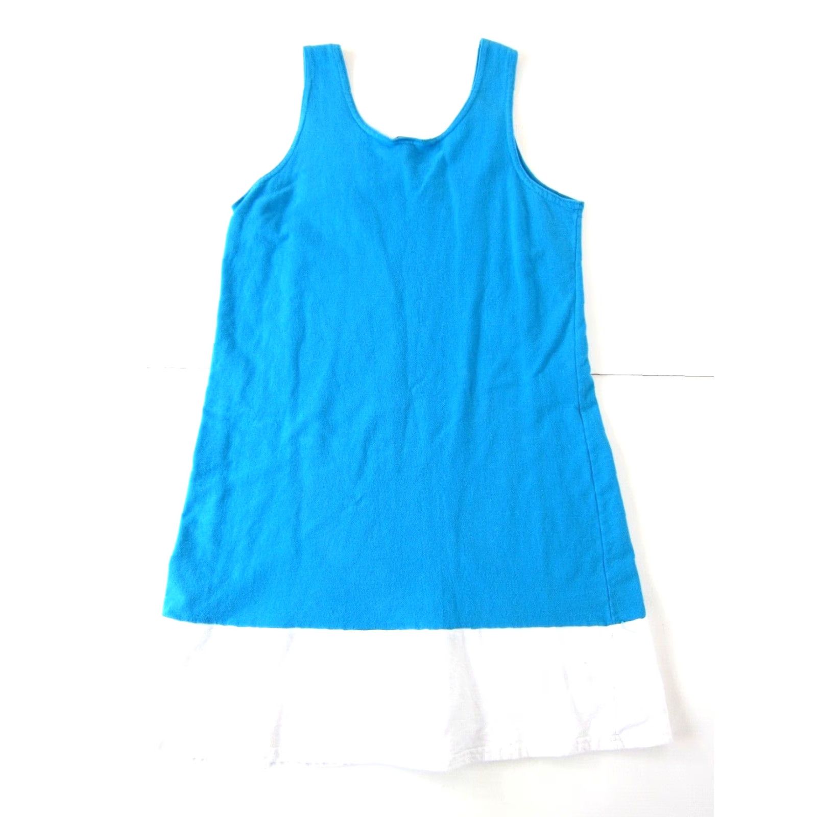 Vintage VINTAGE Popular Sports Montauk New York Blue Cotton Tunic Tank Dress M Womens Size M / US 6-8 / IT 42-44 - 2 Thumbnail
