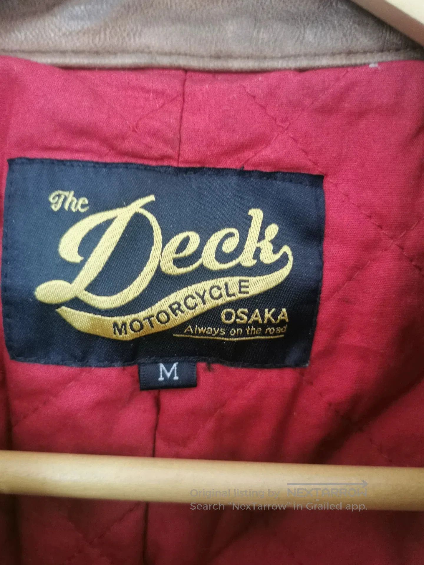 Vintage The Deck Motorcycle Leather Jacket. Size US M / EU 48-50 / 2 - 3 Thumbnail