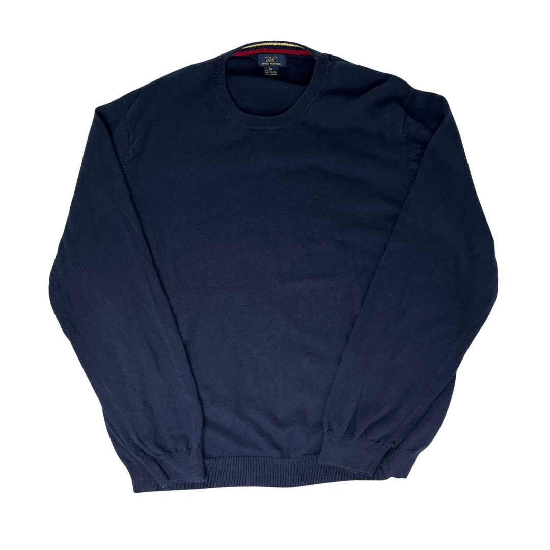 Brooks Brothers 1-72 BROOKS BROTHERS 346 Men's Sweater Crew Neck Navy XL Size US XL / EU 56 / 4 - 1 Thumbnail