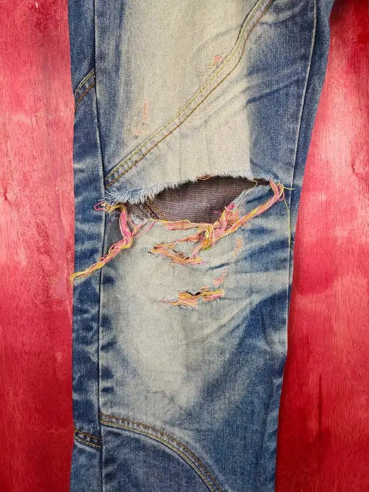 Hypebeast Crazy Leopard Dragon Ripped Distressed Denim Pants #S607DL Size US 30 / EU 46 - 4 Thumbnail