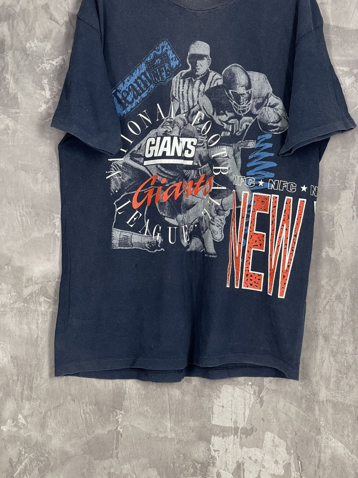 NFL × Vintage 🇺🇸🏈 Vintage New York Giants Football T-shirt rare Y2K Size US XL / EU 56 / 4 - 6 Thumbnail
