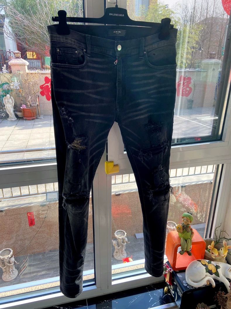 Amiri Amiri Elastic Denim Pants Size US 34 / EU 50 - 2 Thumbnail