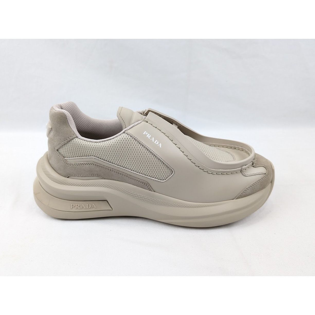 Prada o1rshd1 Spaz Rois Bike Sneakers in Deserto Size US 11 / EU 44 - 1 Thumbnail