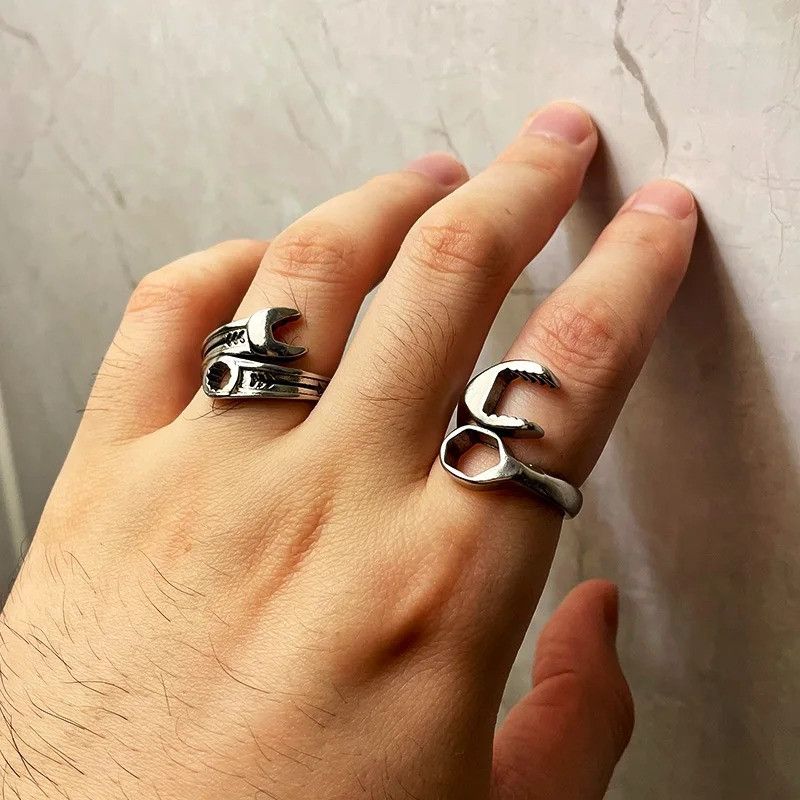 Vintage Retro Wrench Ring Size ONE SIZE - 3 Thumbnail