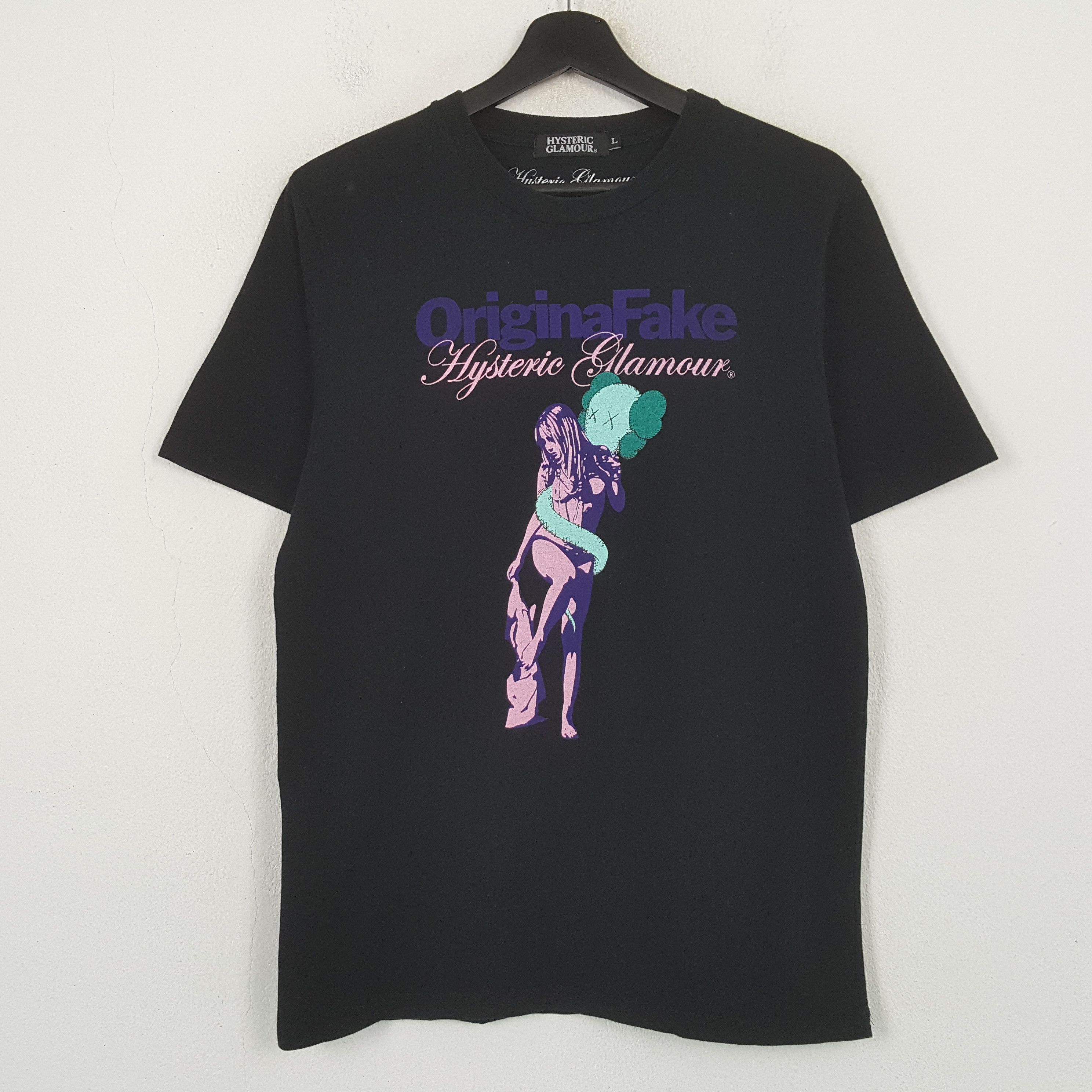 Hysteric Glamour Hysteric Glamour X Originafake Streetwear Tshirt C301N41 Size US S / EU 44-46 / 1 - 1 Thumbnail