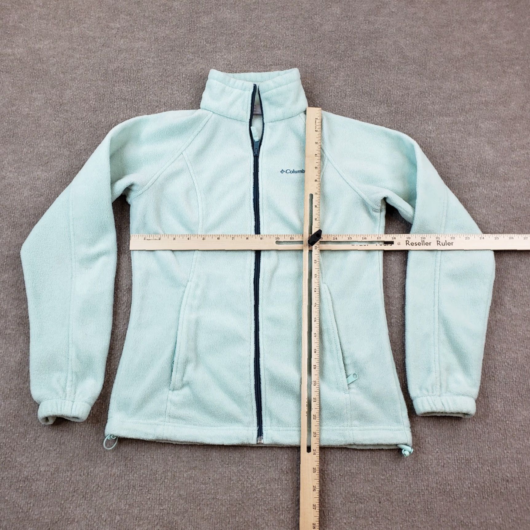 Vintage Columbia Fleece Jacket Womens Small Blue Mid-Length Full Zip Size S / US 4 / IT 40 - 2 Thumbnail