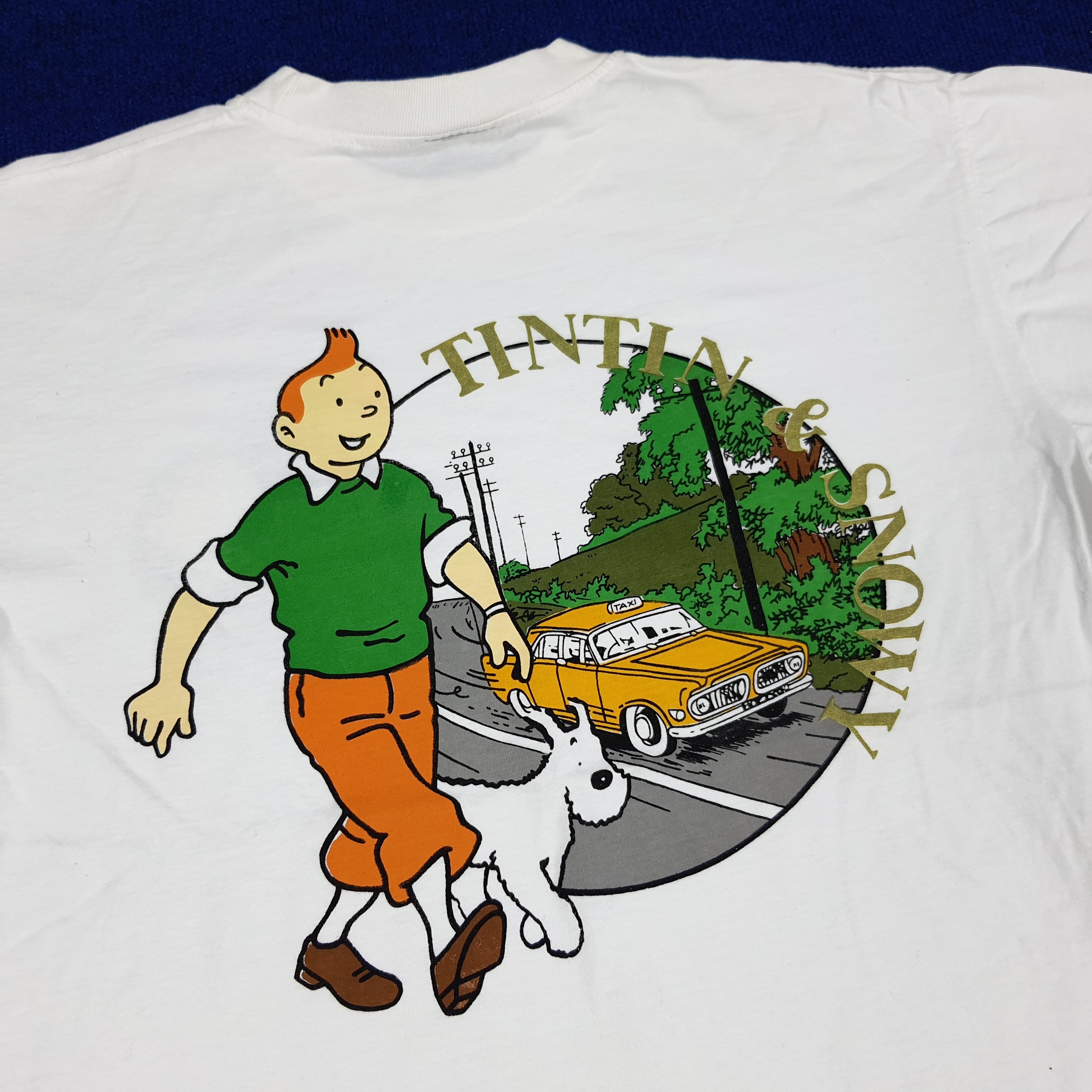 Cartoon Network × Vintage Vintage The Adventure Of TinTin & Snowy 90s Cartoon Tshirt Size US L / EU 52-54 / 3 - 2 Thumbnail