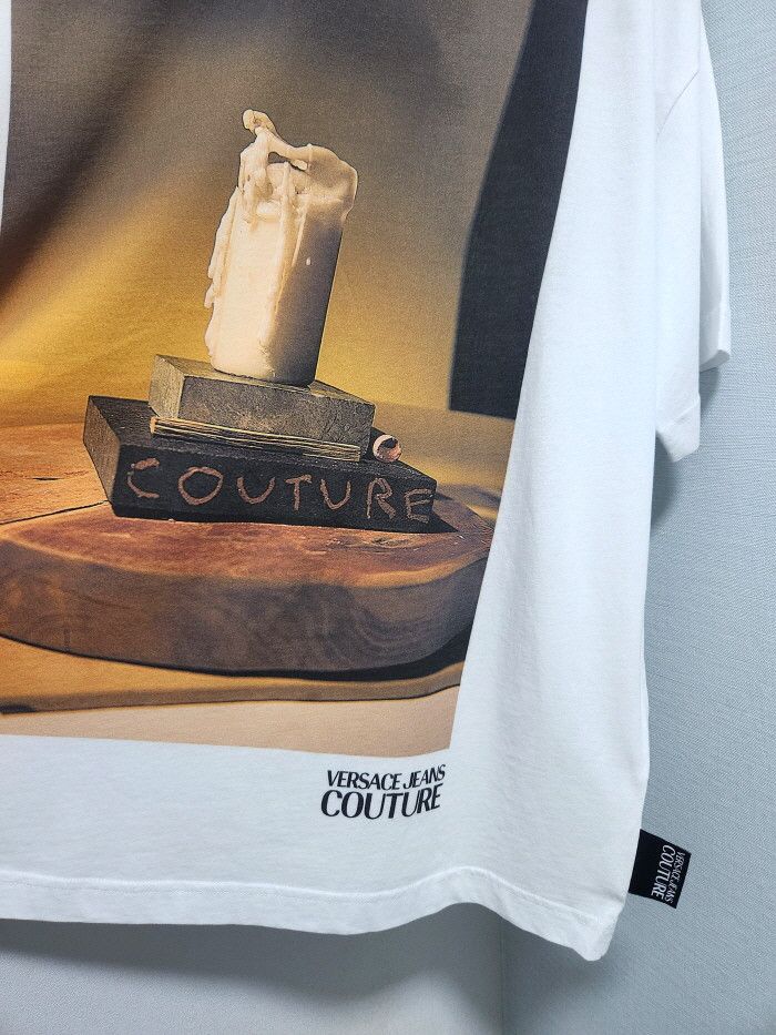 Versace VERSACE JEANS COUTURE oversized CANDLE PRINT T-SHIRT Size ONE SIZE - 3 Thumbnail