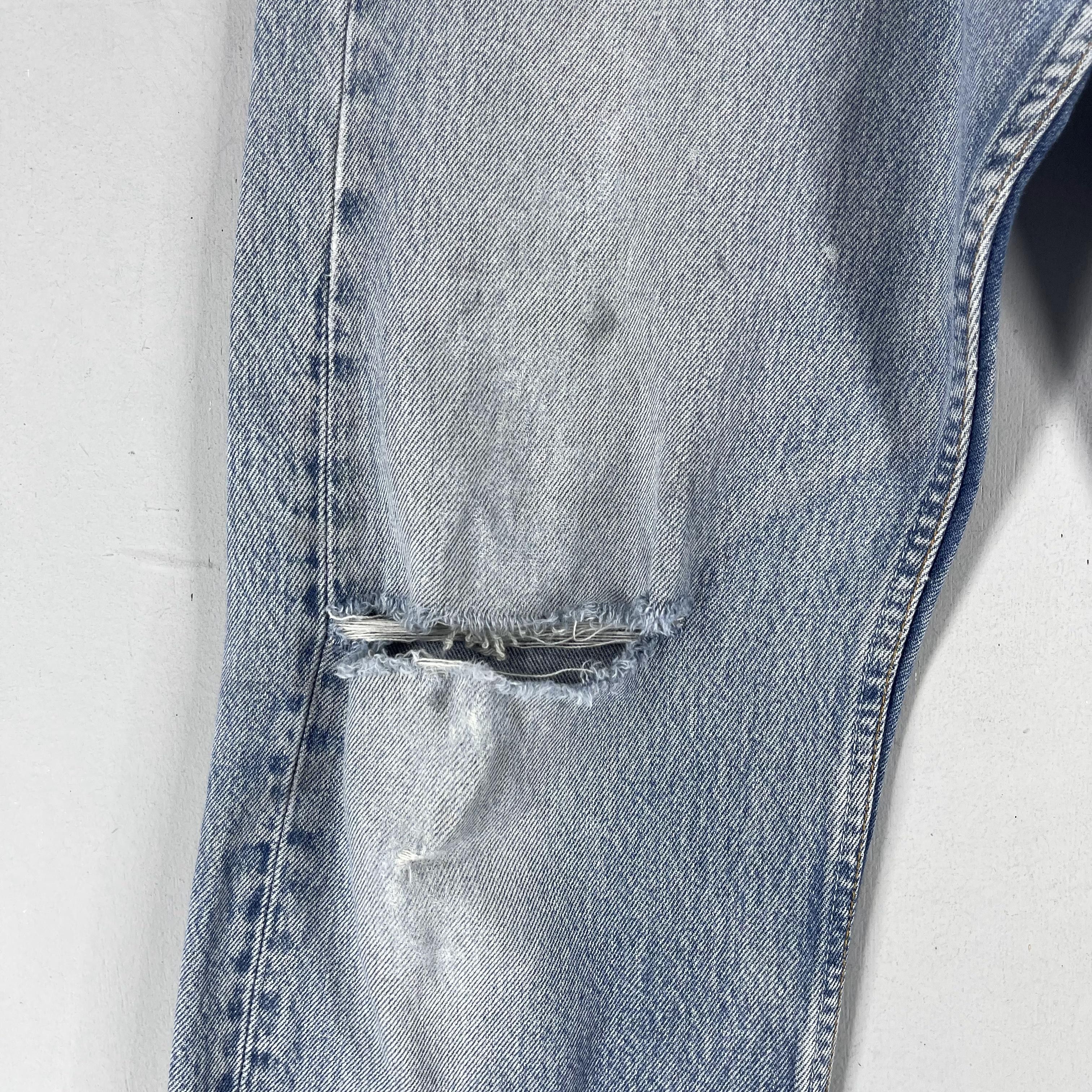 Levi's × Vintage W33 L30 Vintage Levis 501 Usa Distressed Knee Ripped Jeans Size US 33 - 5 Thumbnail
