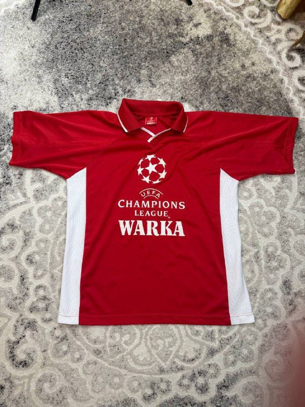 Vintage Vintage UEFA Champions League x Warka Beer Promo Jersey Size US L / EU 52-54 / 3 - 3 Thumbnail