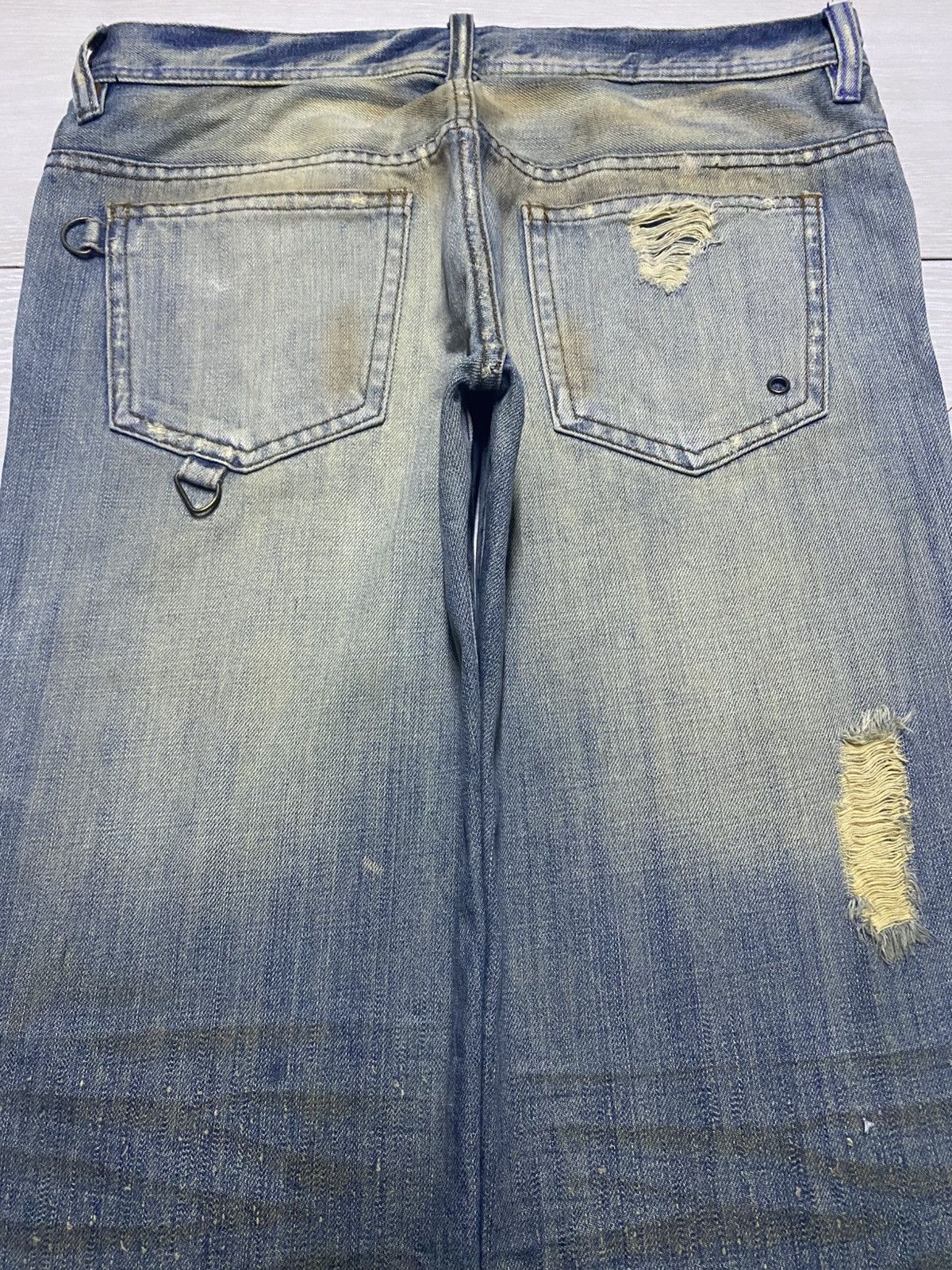 Number (N)ine Vintage Japanese Brand Midas Mud Wash Baggy Wide Leg Size US 32 / EU 48 - 4 Thumbnail