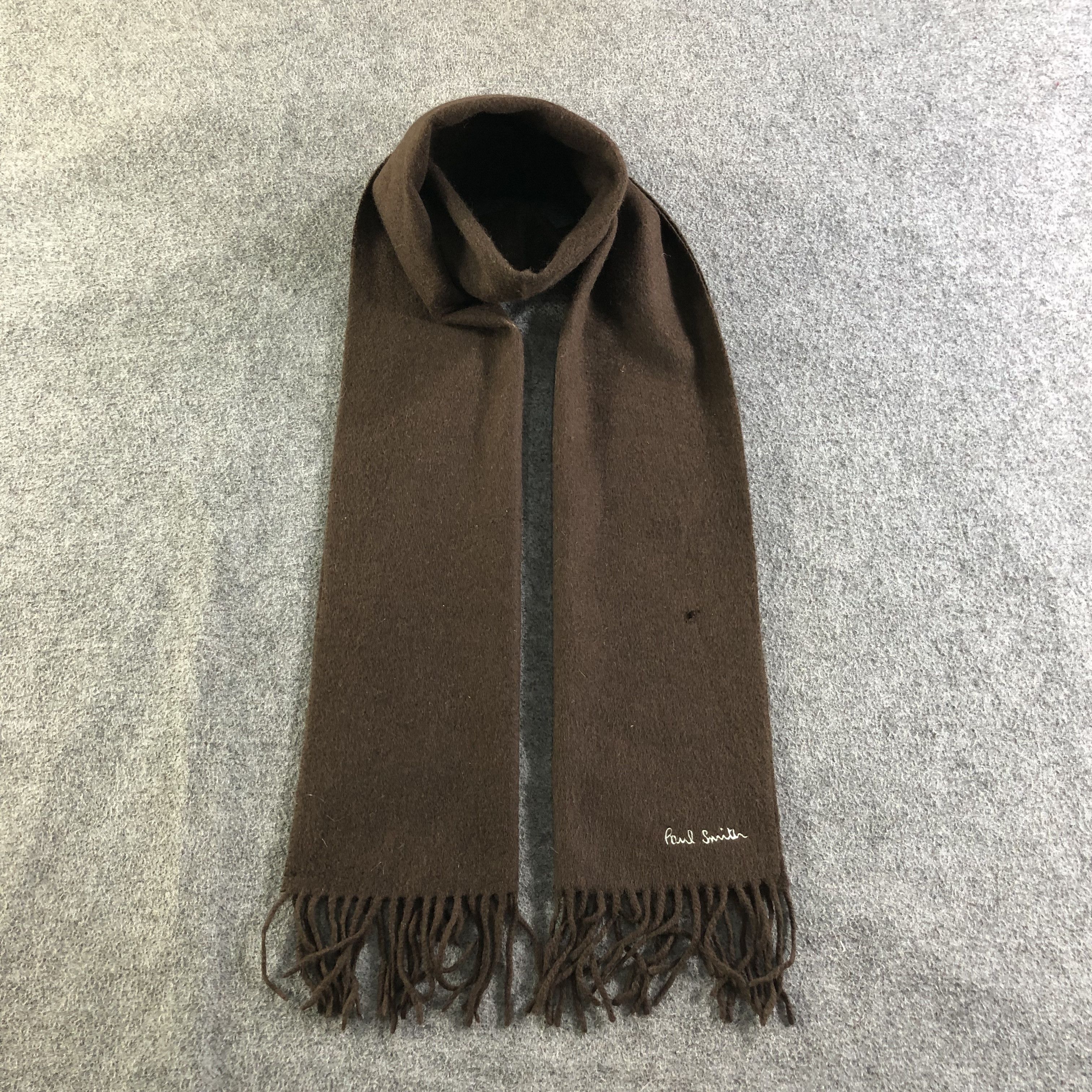Paul Smith Paul Smith Plain Cashmere Scarf Muffler V1947 Size ONE SIZE - 1 Thumbnail