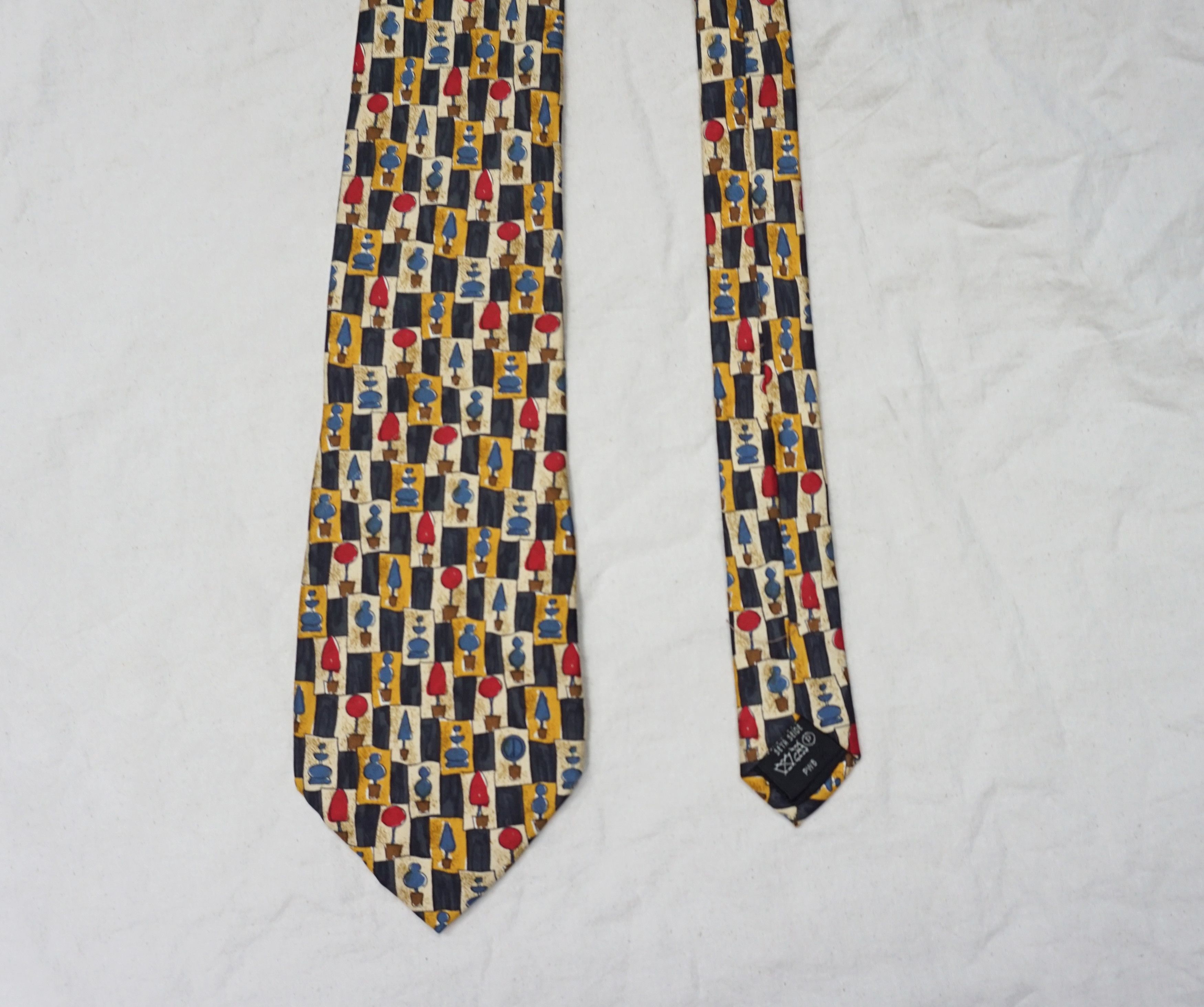 Alfred Dunhill Classic Dunhill Patterned Necktie Size ONE SIZE - 2 Thumbnail