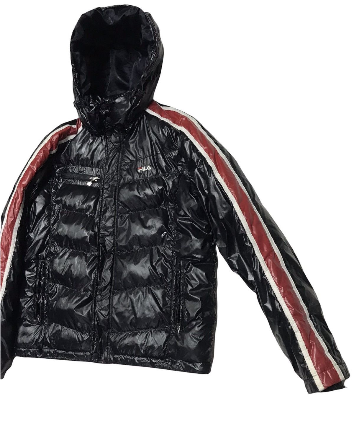 Fila STEAL💥VTG Fila D Italia Down Puffer Shiny Jacket Unisex Size US M / EU 48-50 / 2 - 4 Thumbnail