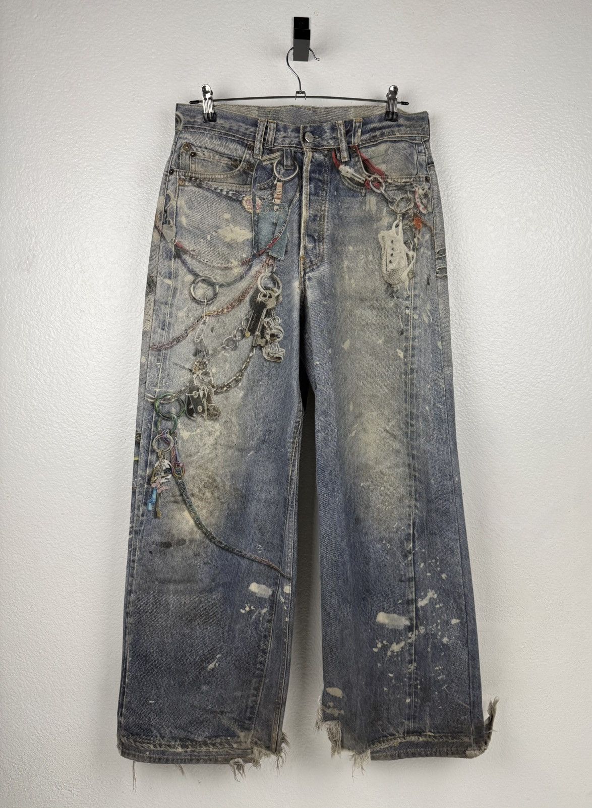 Acne Studios SS24 Acne Studios 1981M Key Chain Print Denim Size US 30 / EU 46 - 1 Thumbnail