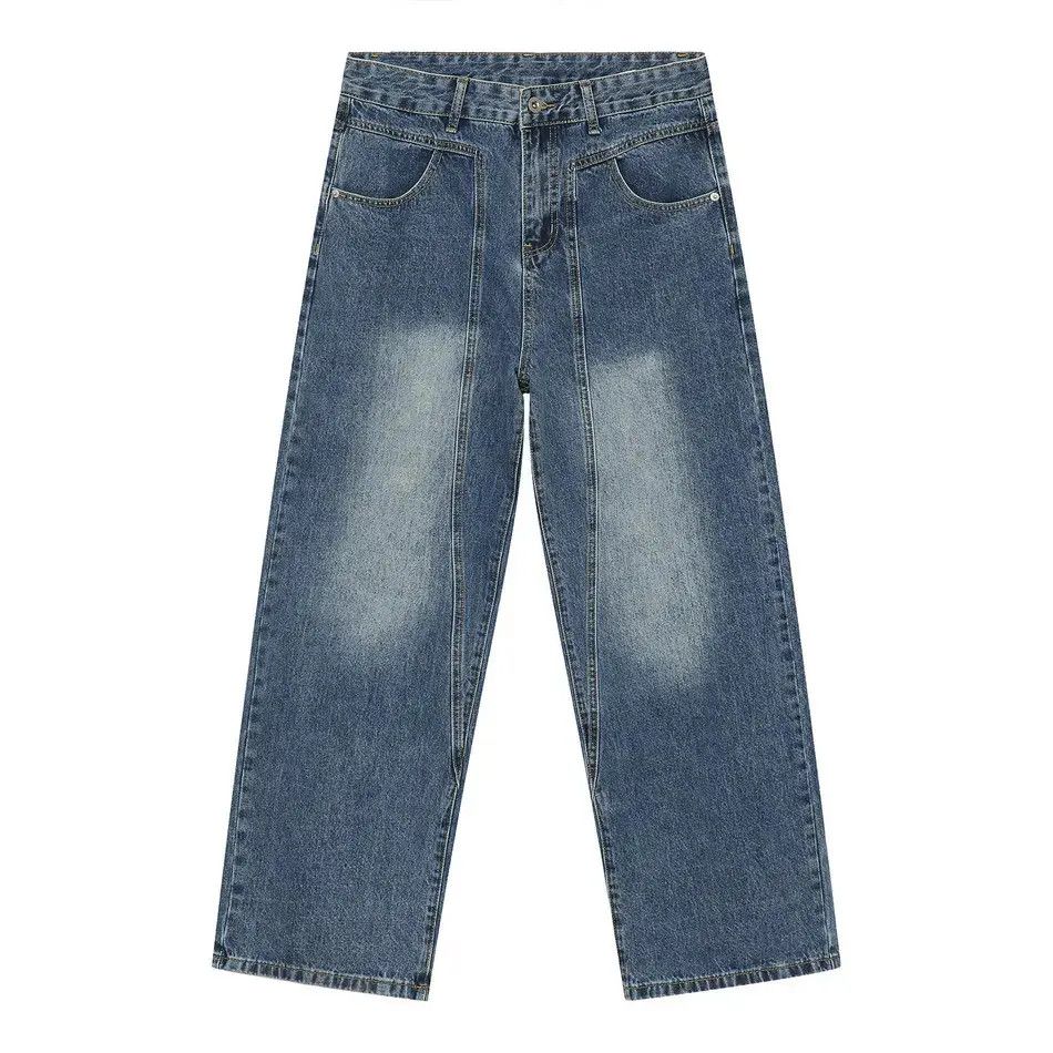 Japanese Brand Retro loose straight leg jeans Size US 32 / EU 48 - 5 Thumbnail