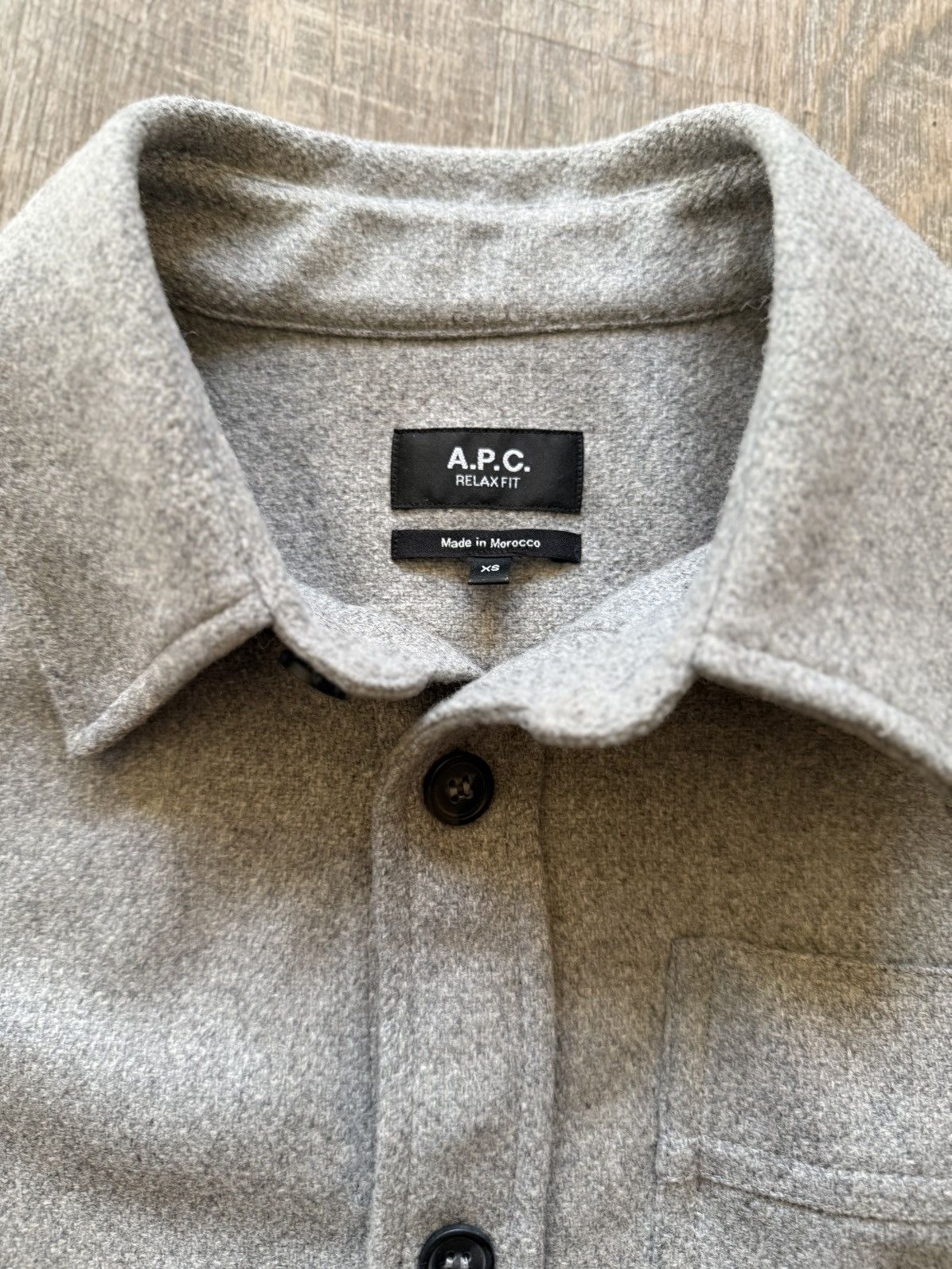 A.P.C. Long Sleeve Wool Button Up Size US XS / EU 42 / 0 - 3 Thumbnail