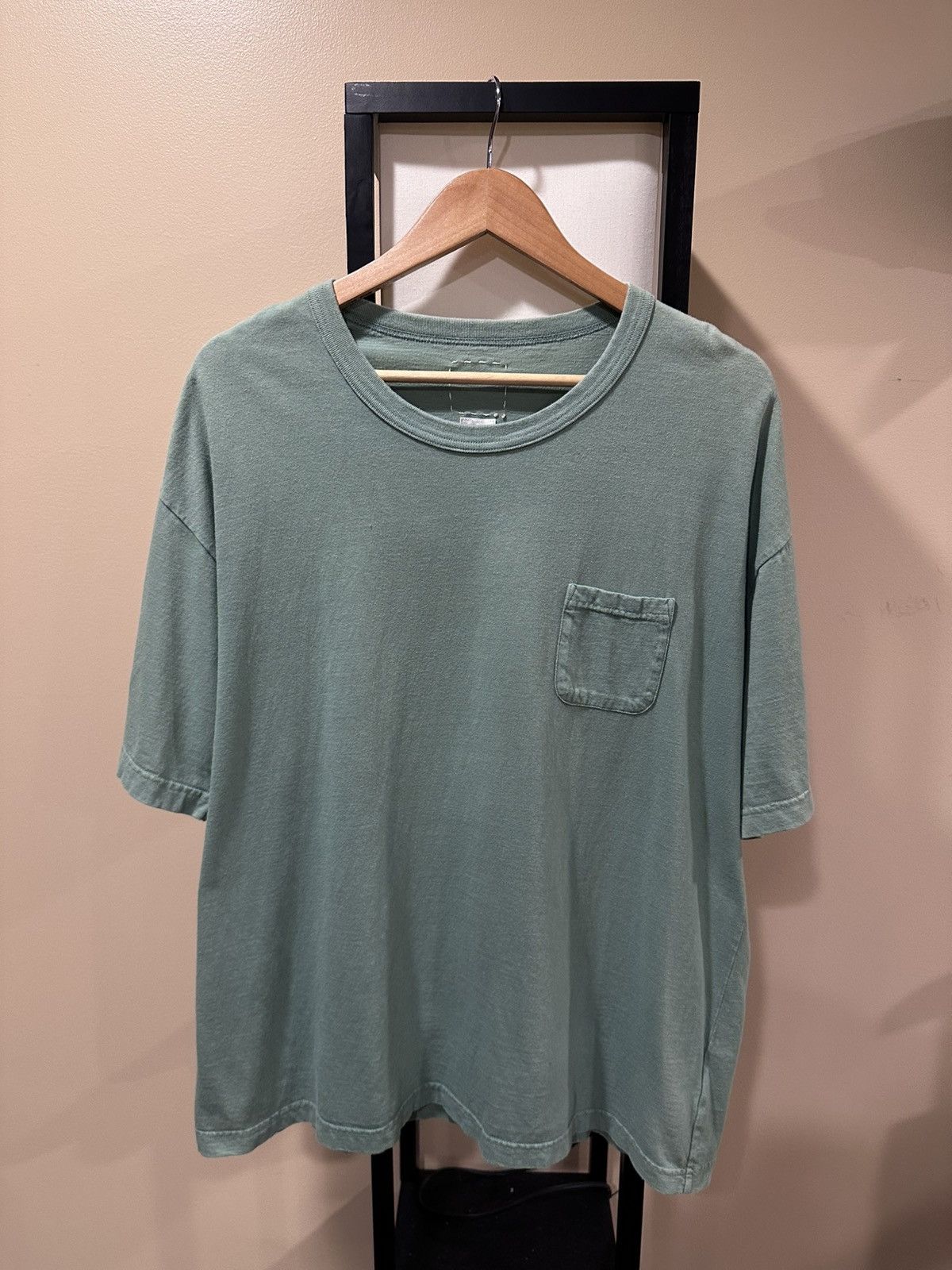 Japanese Brand Visvim Jumpo Amplus Green Pocket Short Sleeve T-Shirt Size US XXL / EU 58 / 5 - 14 Thumbnail